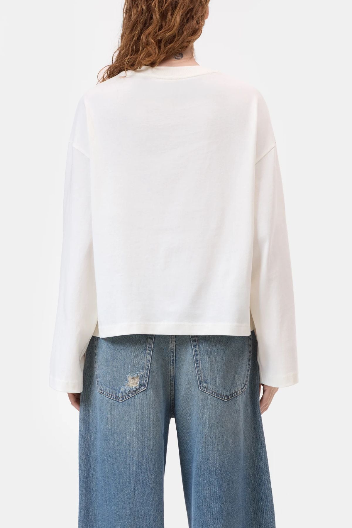 CLOSED LS Crewneck Organic Jersey - Ivory