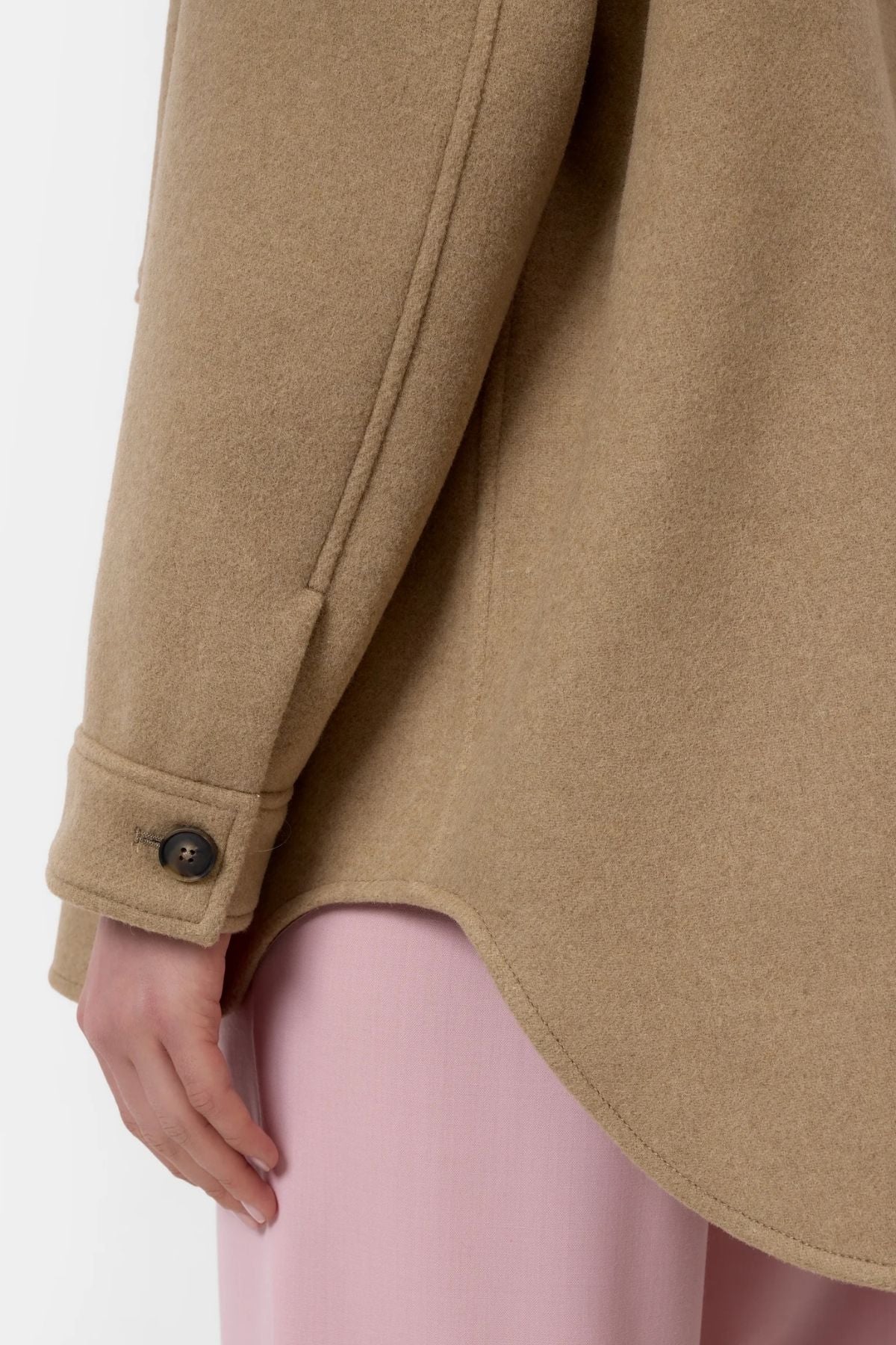 CLOSED Oversize Shacket - Sand Beige