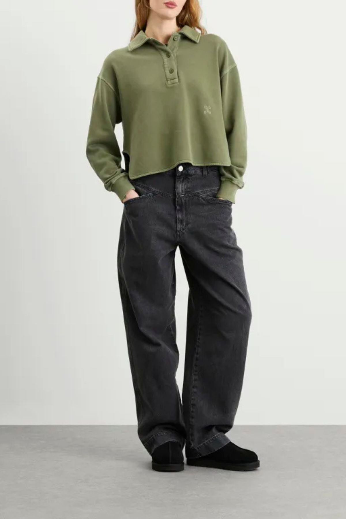 CLOSED Rugby Top - Army Green