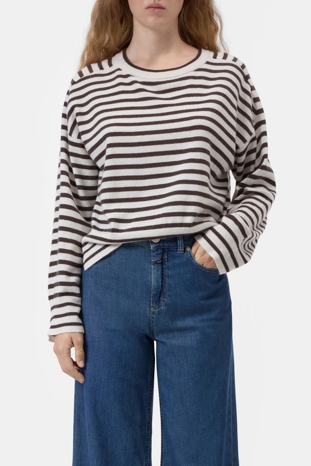 CLOSED Striped Knit Jumper - Mahogany