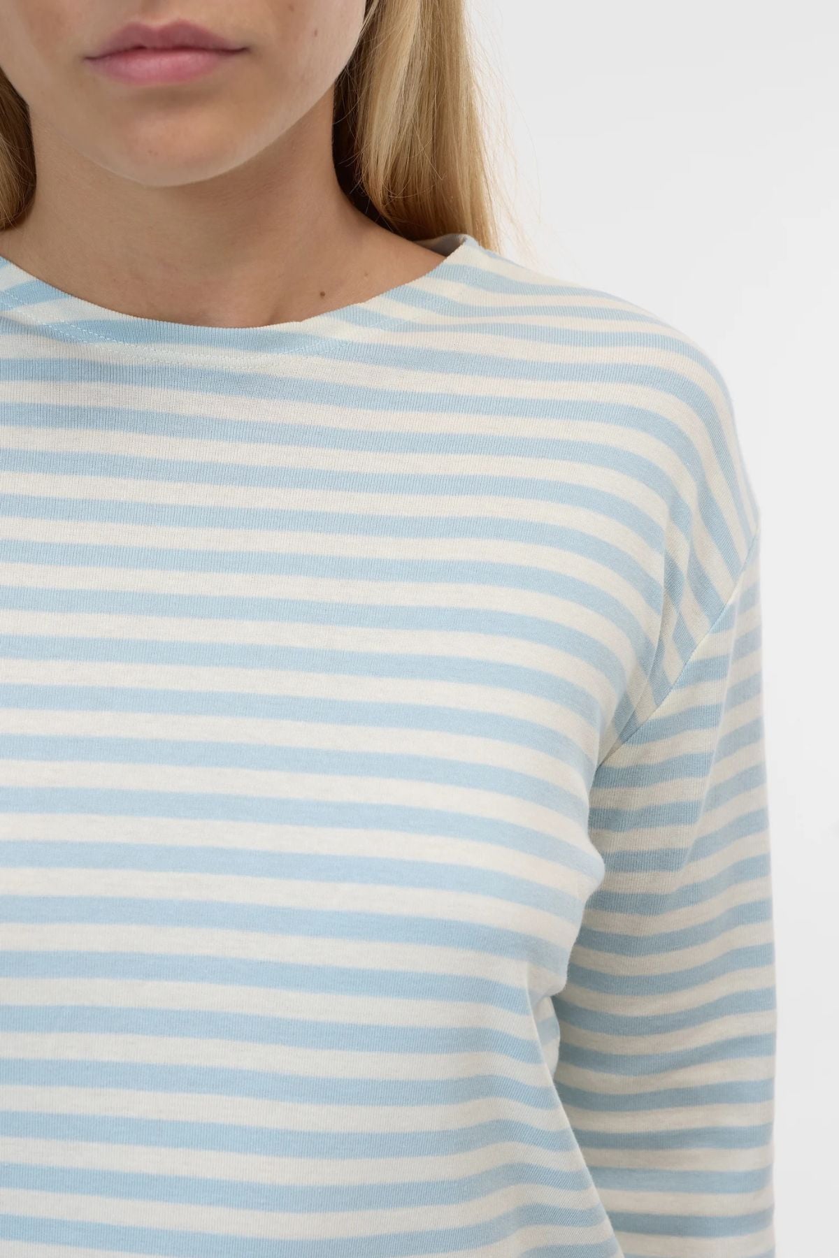 CLOSED Striped Long Sleeve T-Shirt - Nordic Blue