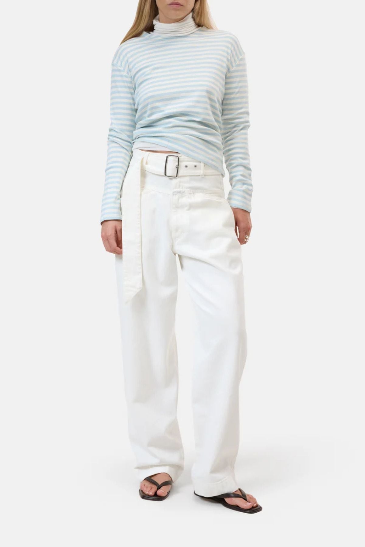 CLOSED Striped Long Sleeve T-Shirt - Nordic Blue