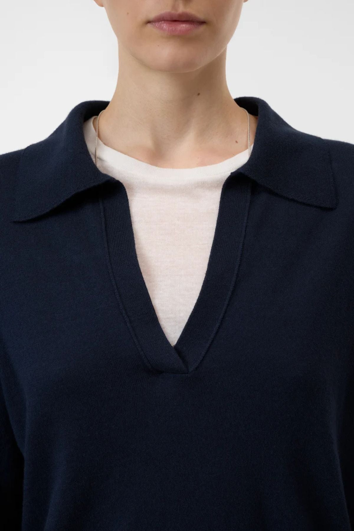 CLOSED LS Polo Jumper - Dark Night