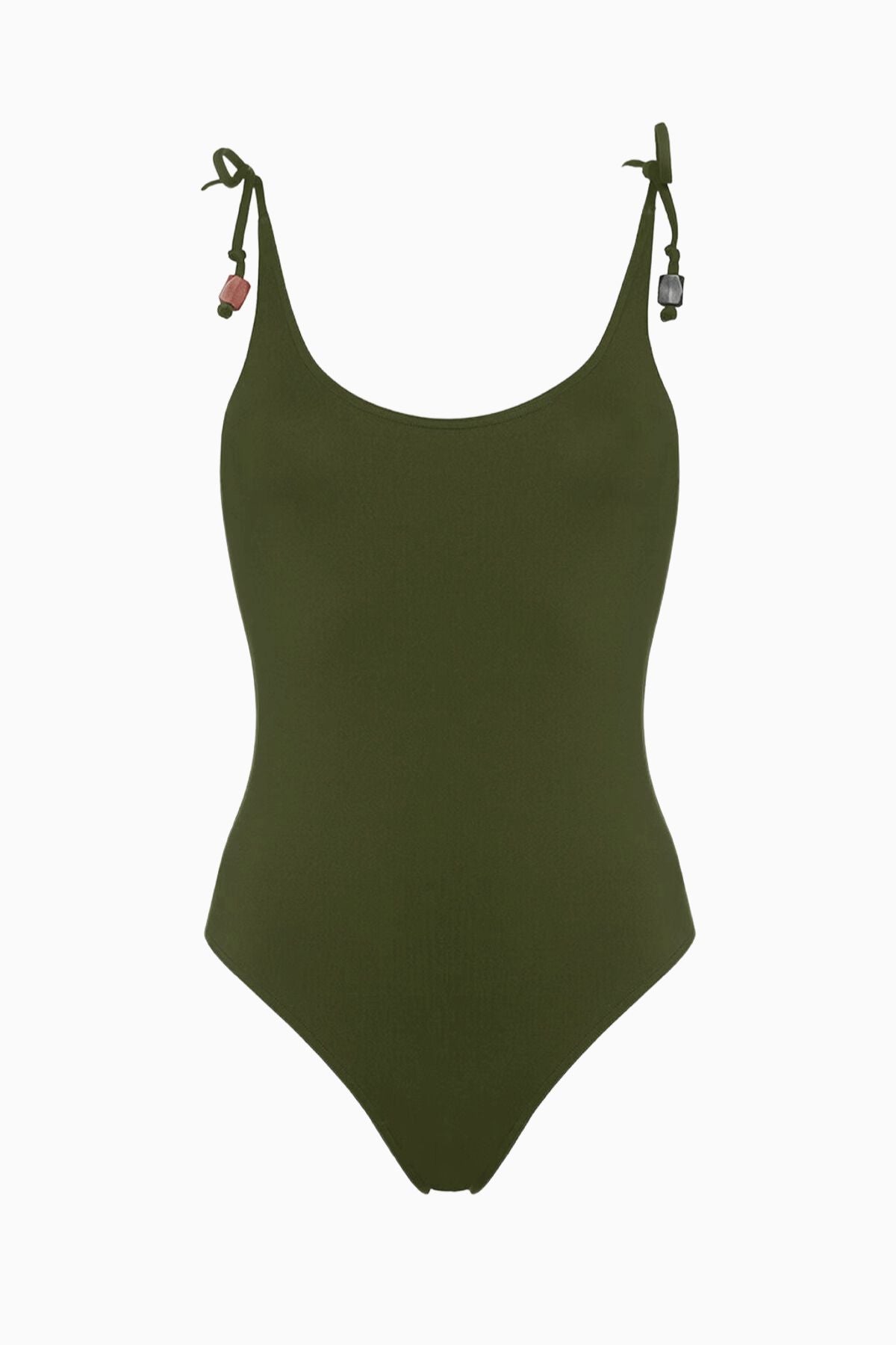 ERES Saturne Tie Strap Full Piece Swimsuit - Vert Mousse
