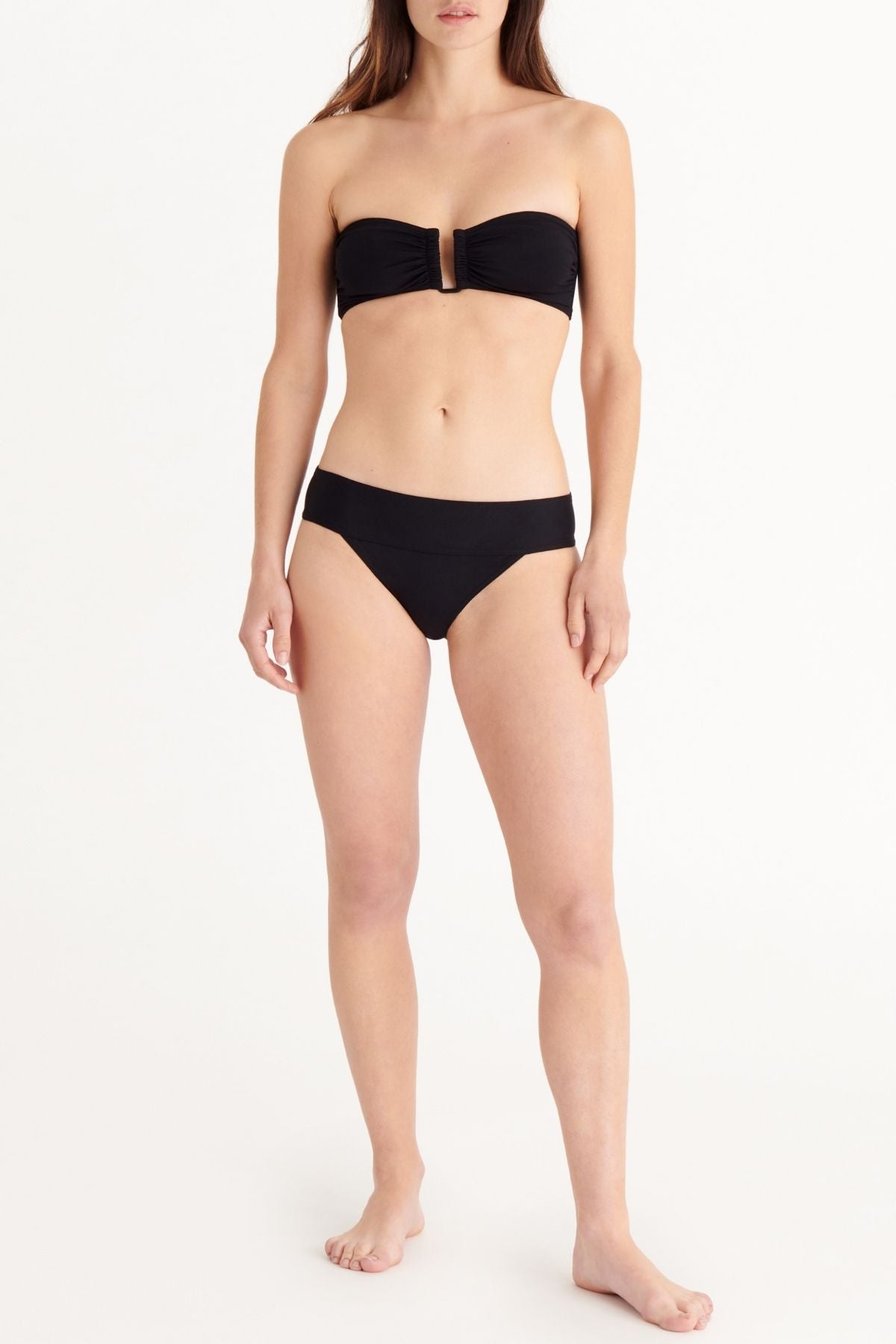 Eres Show Strapless Bikini Top - Black