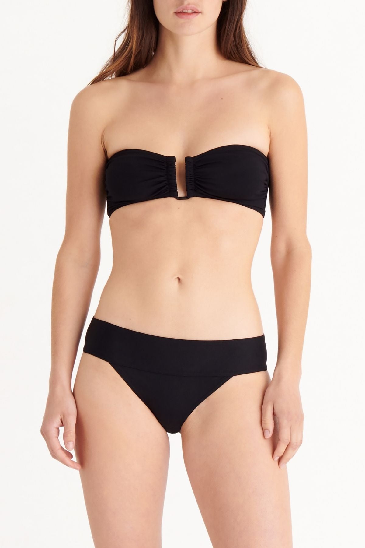 Eres Show Strapless Bikini Top - Black