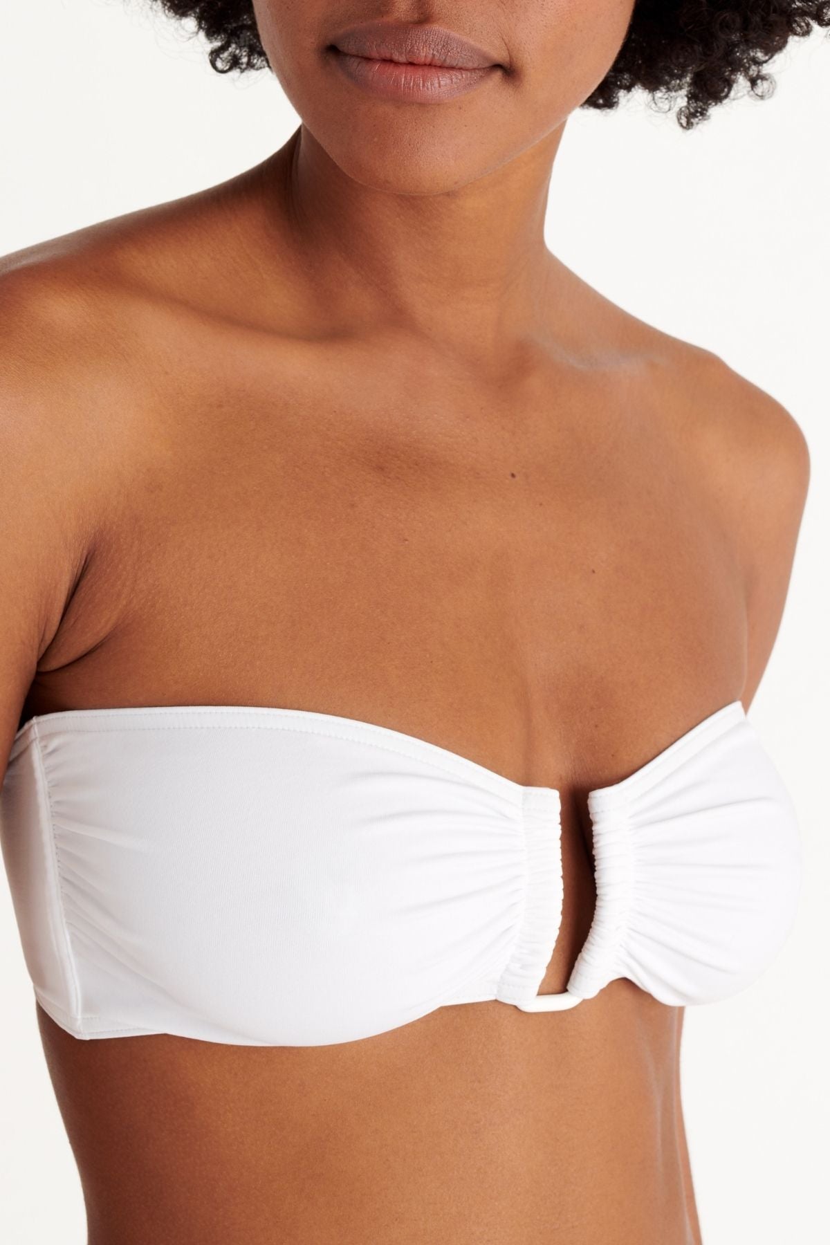 ERES Show Strapless Bikini Top - White