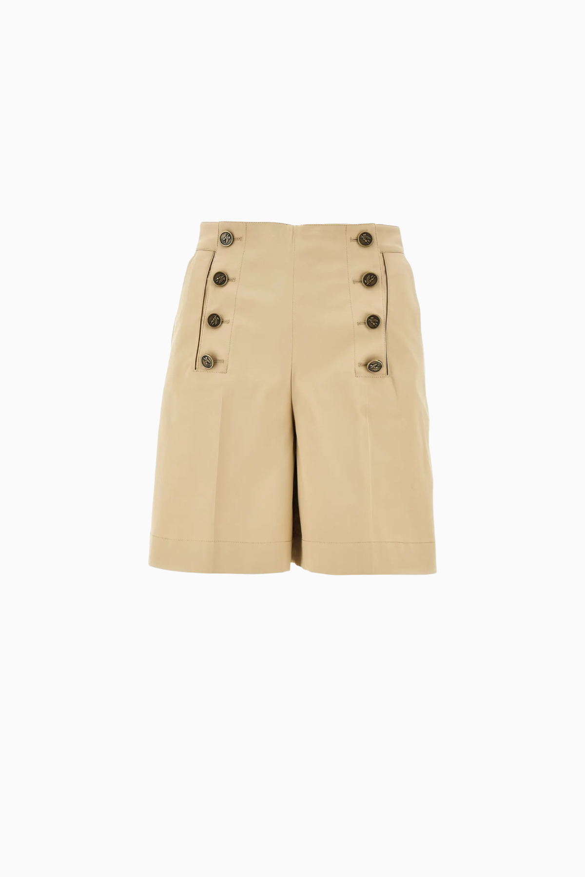 Etro Button Detail Shorts - Tan