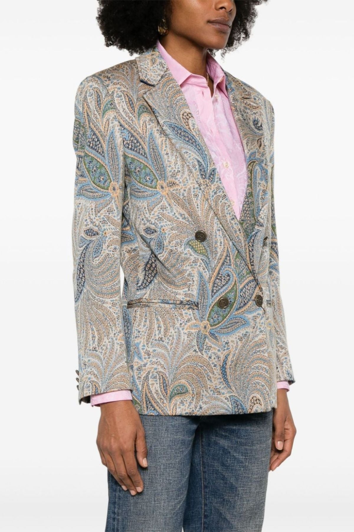 Etro Double Breasted Blazer - Paisley