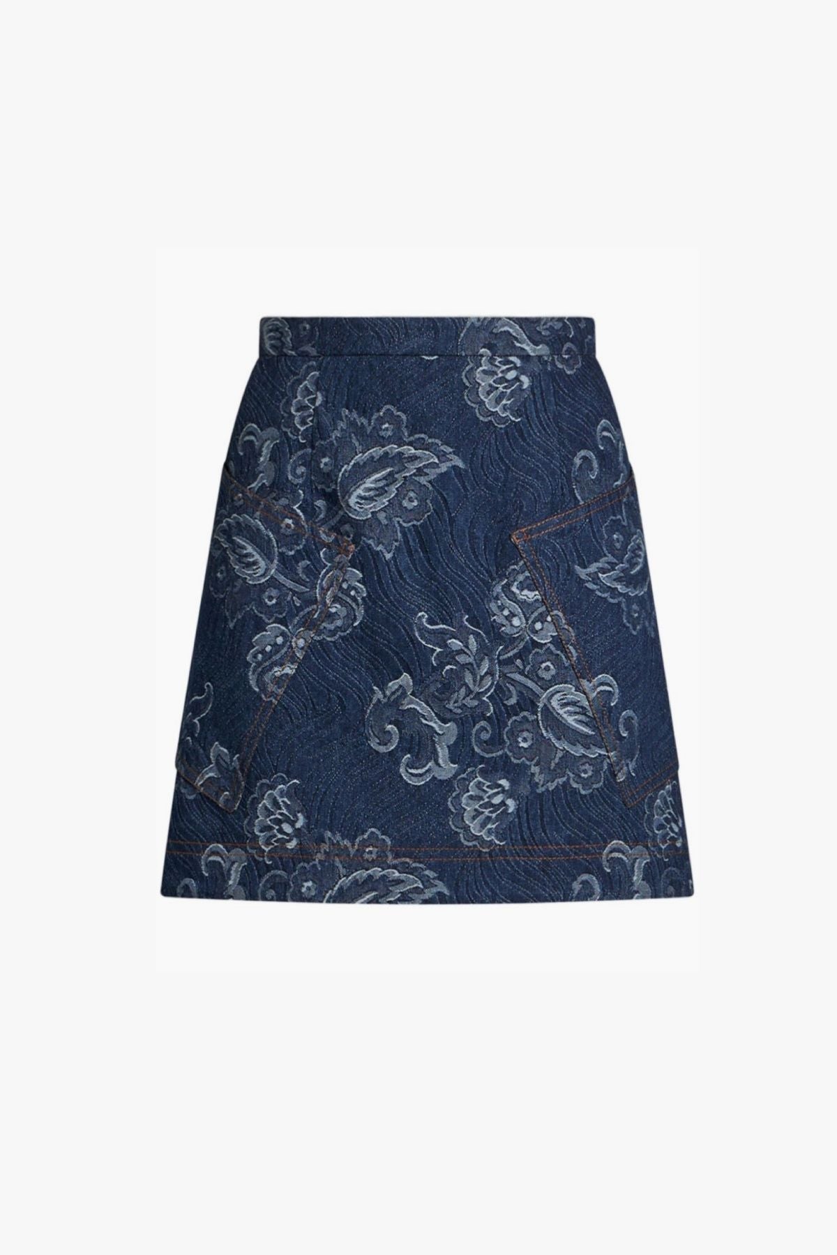 Etro Jacquard Mini Skirt - Dark Blue – GRACE Melbourne