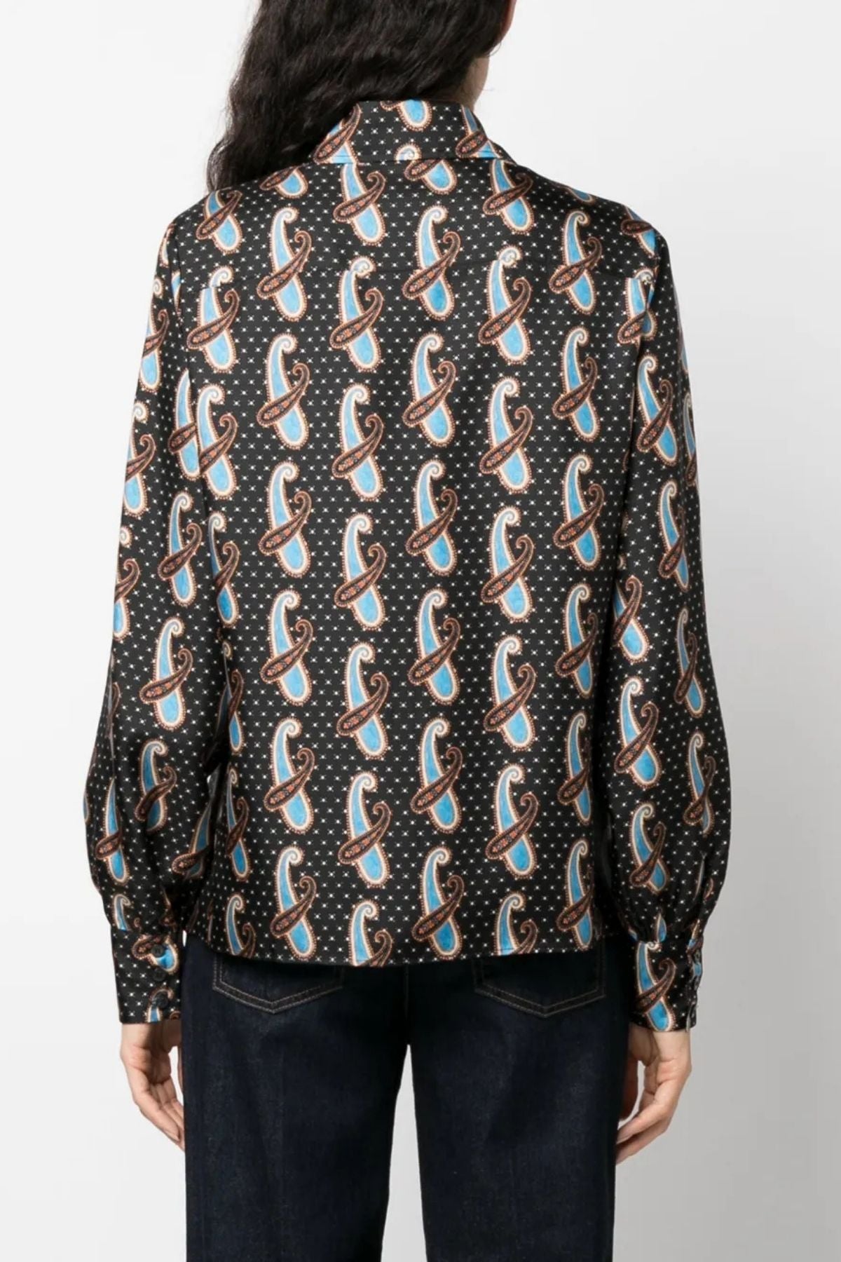 Etro Paisley Silk Shirt - Black