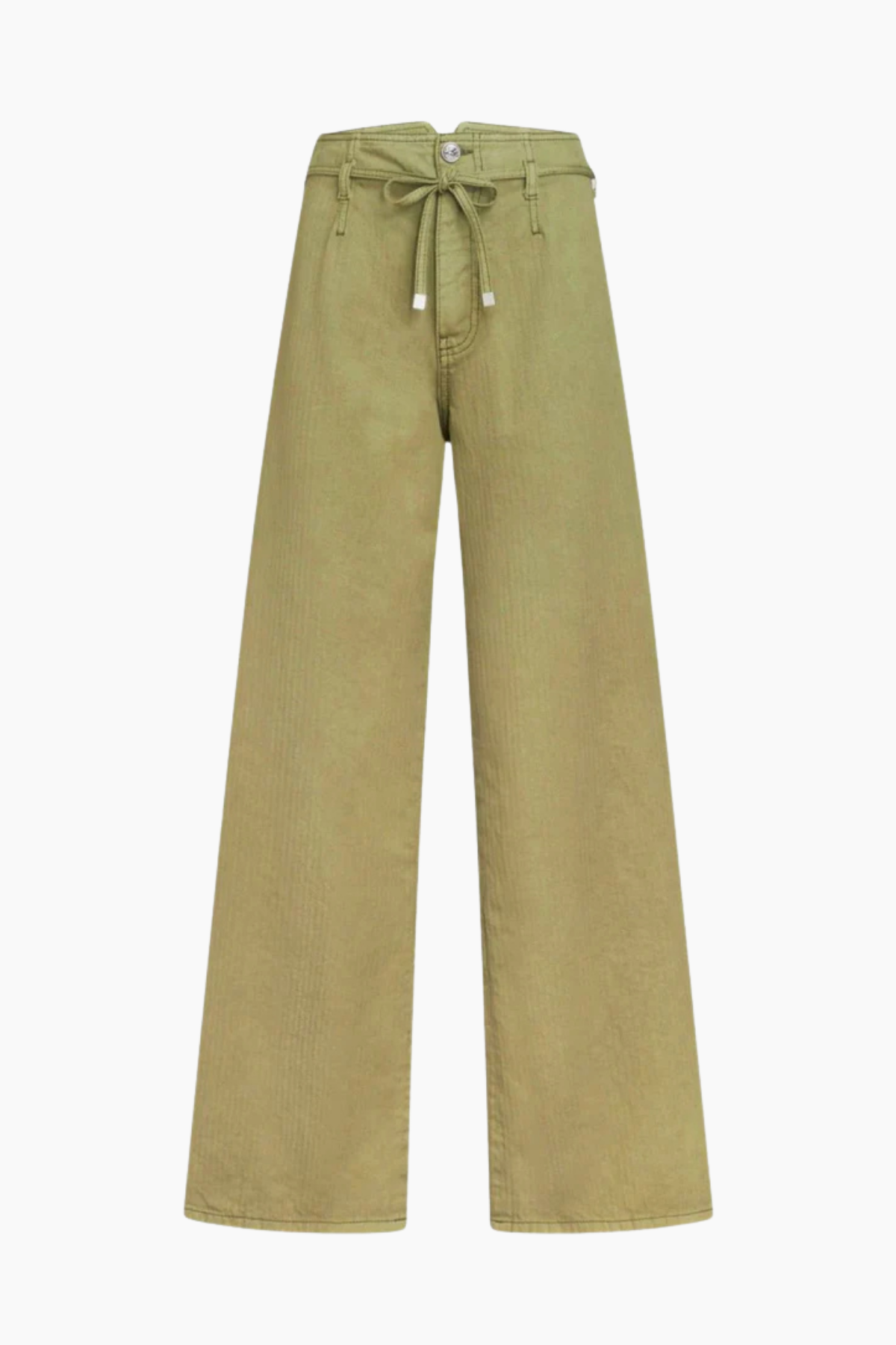 Etro Tie Belted Embroidered Jean - Khaki
