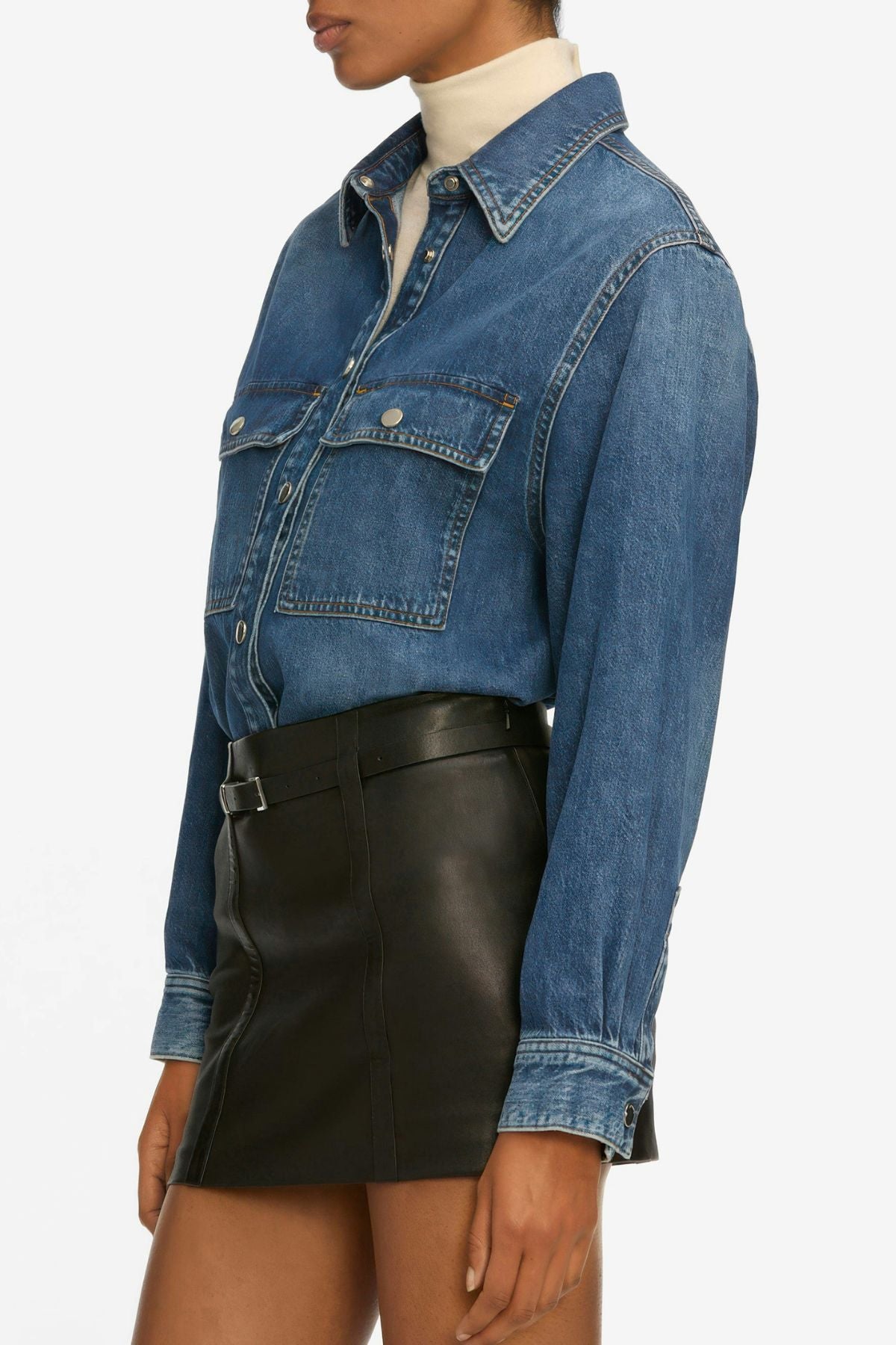 Frame Denim Hi-Low Shirt - Wander