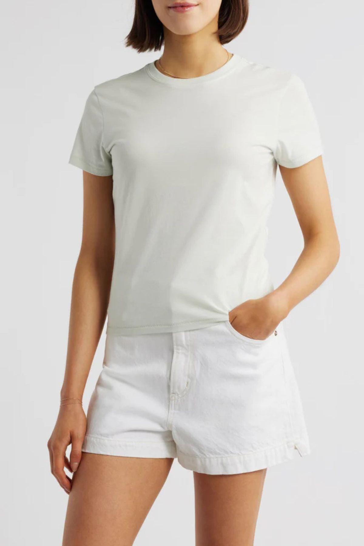 Frame Denim The Baby Tee - Soft Mint