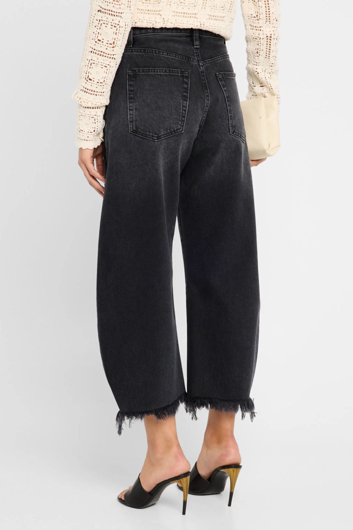 Frame Denim The Bubble Crop Fray - Limitless