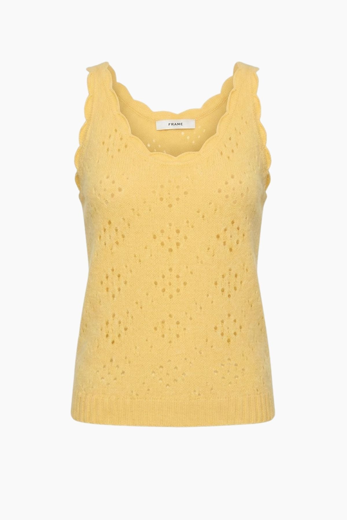 FRAME Denim The Cashmere Airy Tank - Marigold