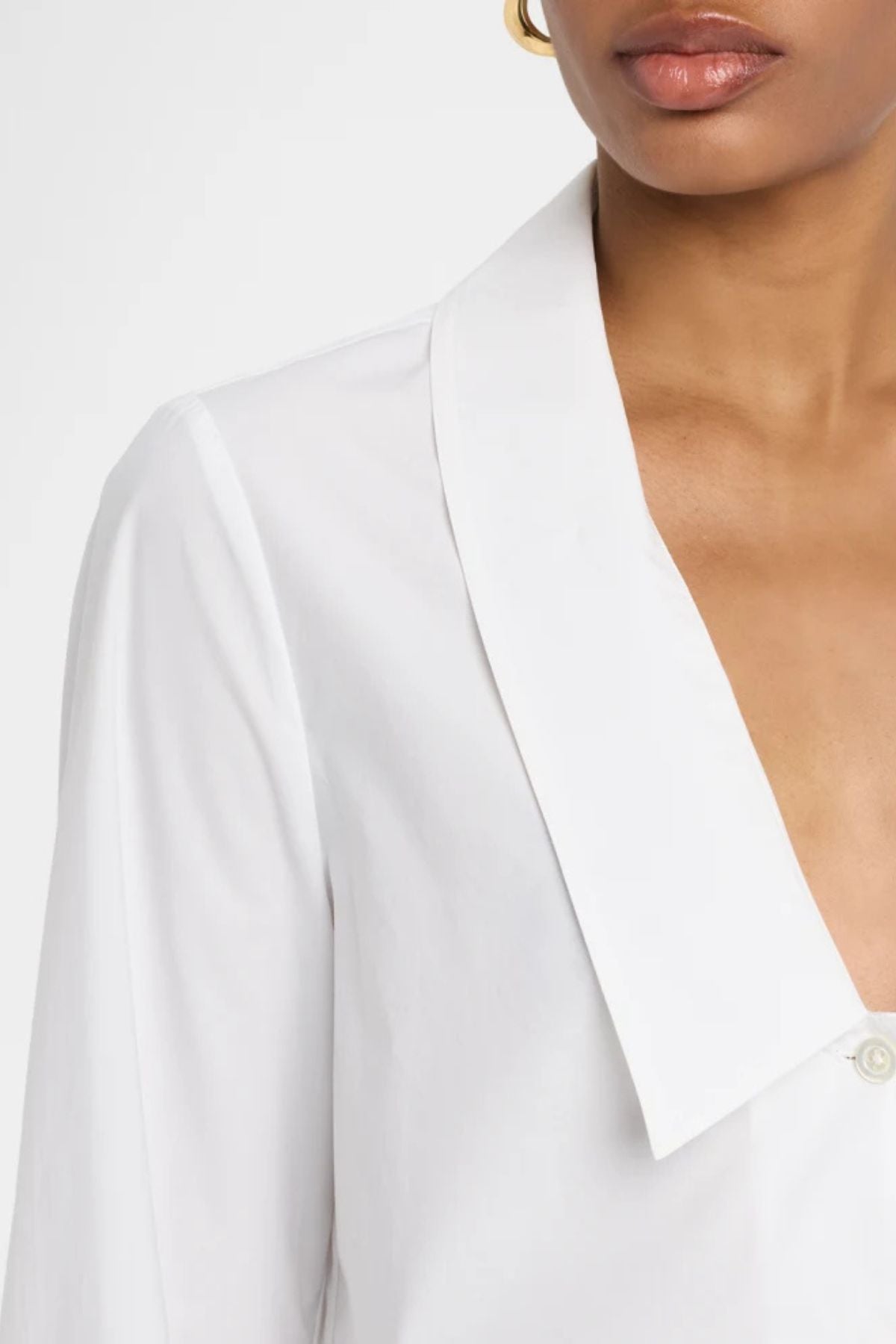 Frame Denim The Low Collar Shirt - White