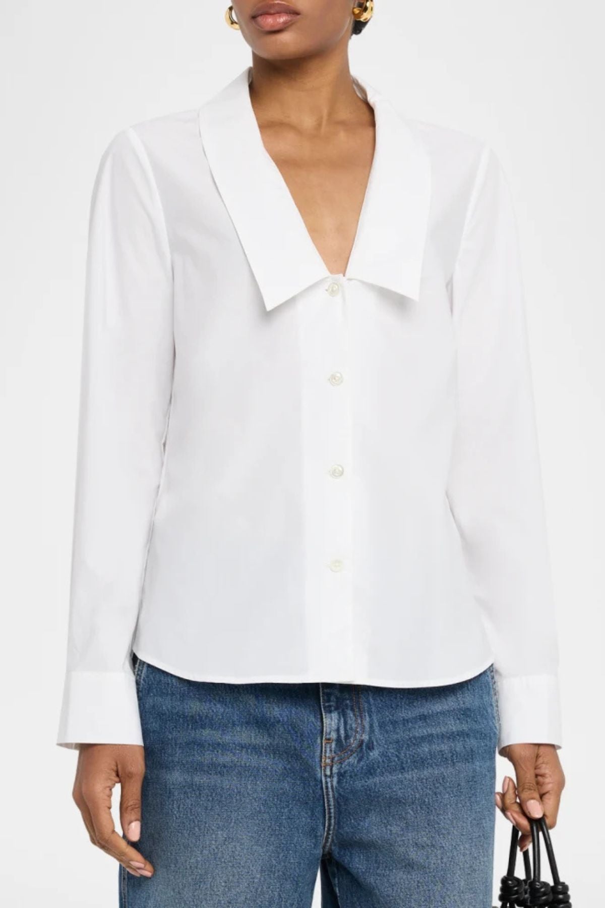Frame Denim The Low Collar Shirt - White