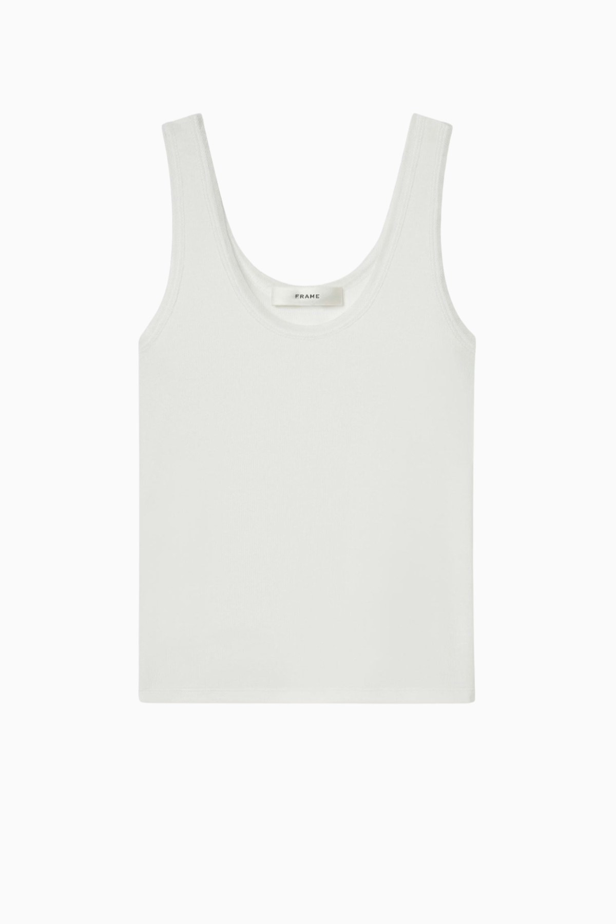 Frame Denim The Mesh Trim Tank - White