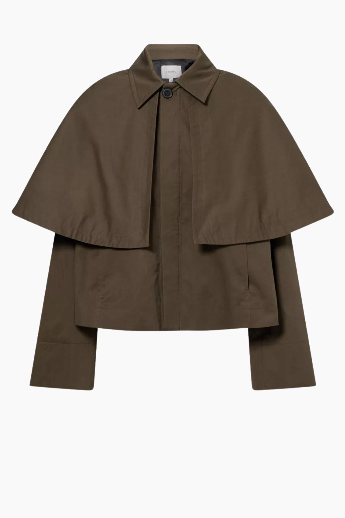 FRAME Denim The Paddock Cape - Military Green