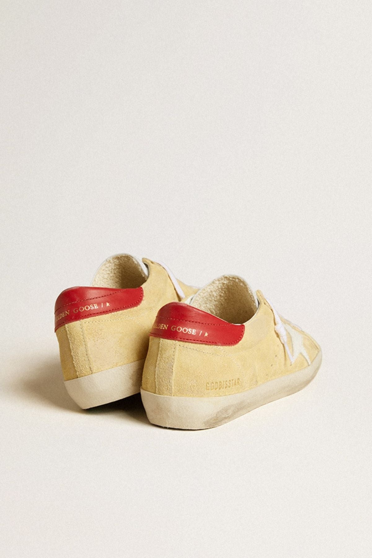 Golden Goose Super Star Sneaker - Cornhusk/ White/ Red