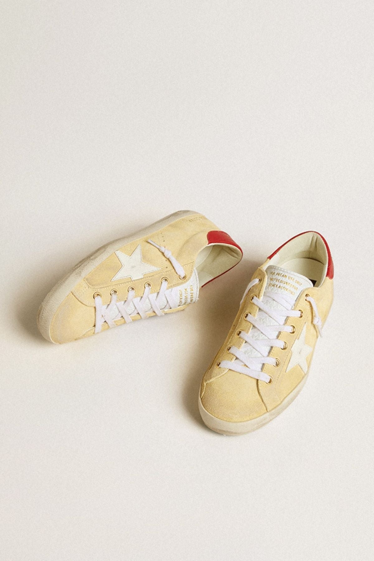 Golden Goose Super Star Sneaker - Cornhusk/ White/ Red