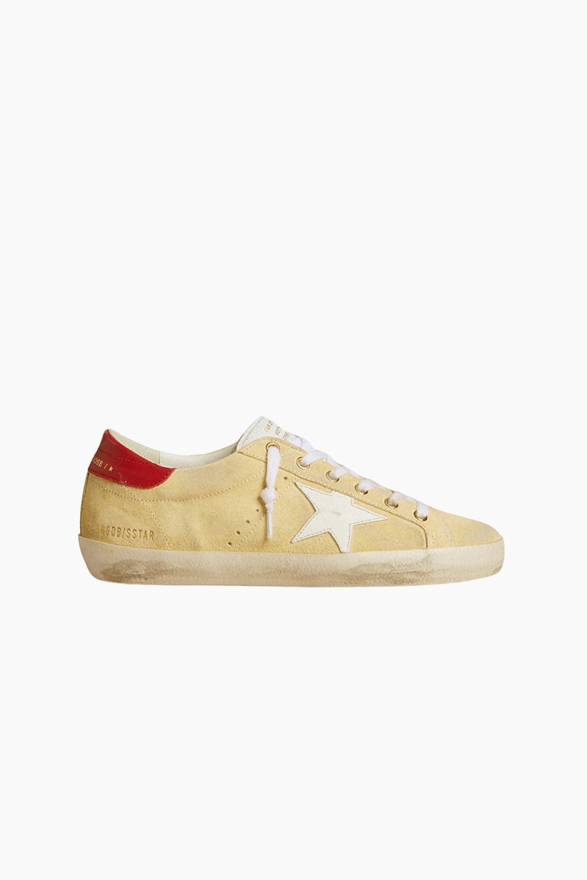 Golden Goose Super Star Sneaker Cornhusk/ White/ Red