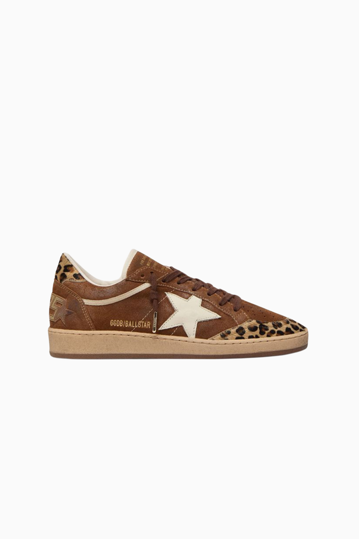 Golden Goose Ball Star - Brown/ Leopard/ Silver