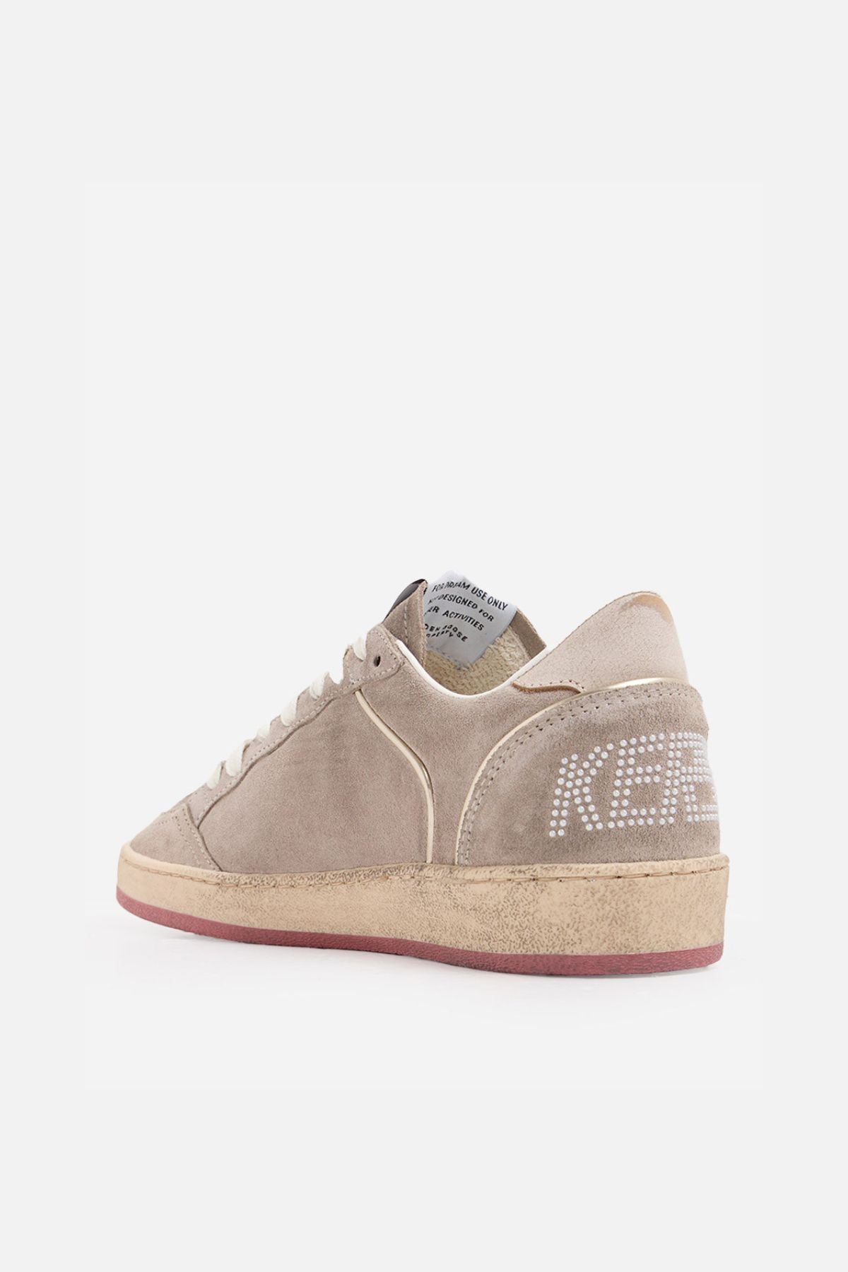 Golden Goose Ball Star Suede Sneakers - Taupe/ Platinum/ Beige