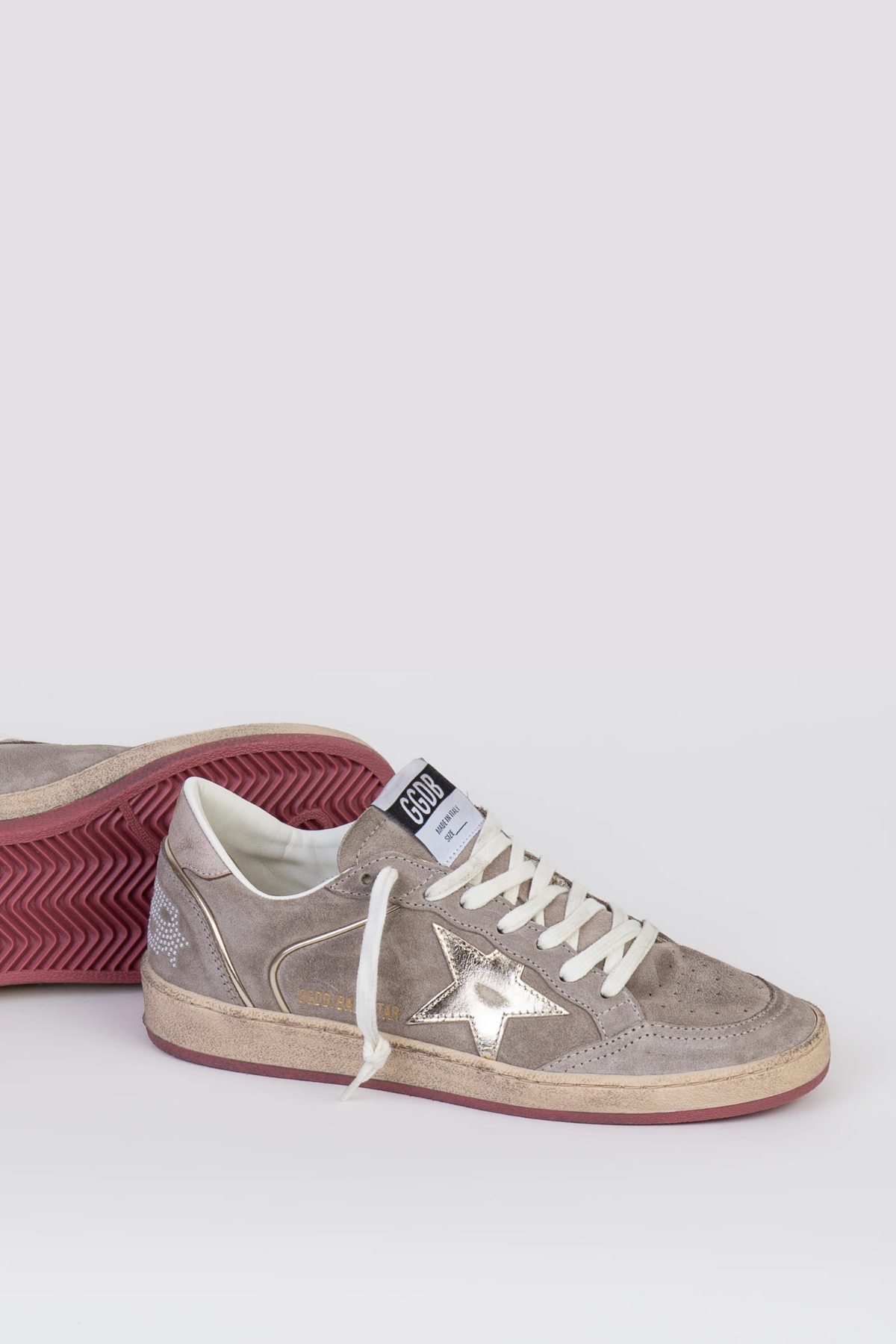Golden Goose Ball Star - Taupe/ Platinum/ Beige