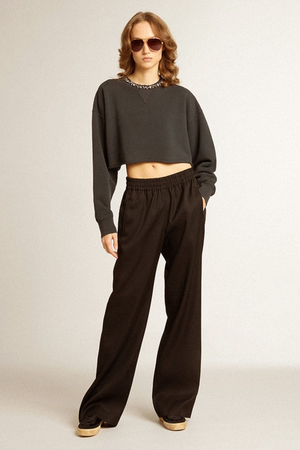 Golden Goose Brittany Gabardine Pant - Black