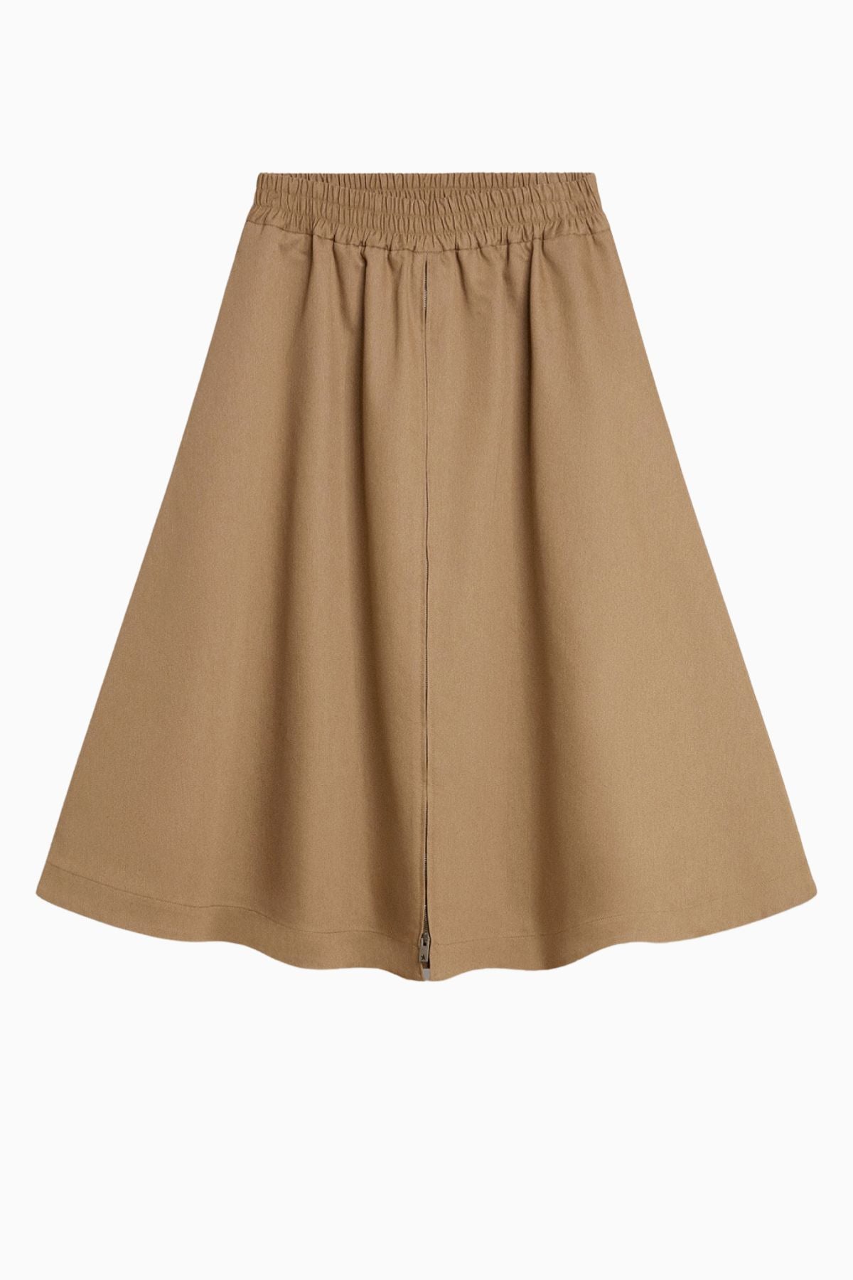 Golden Goose Circle Skirt Morena Blend Cotton Gabardine - Khaki Beige