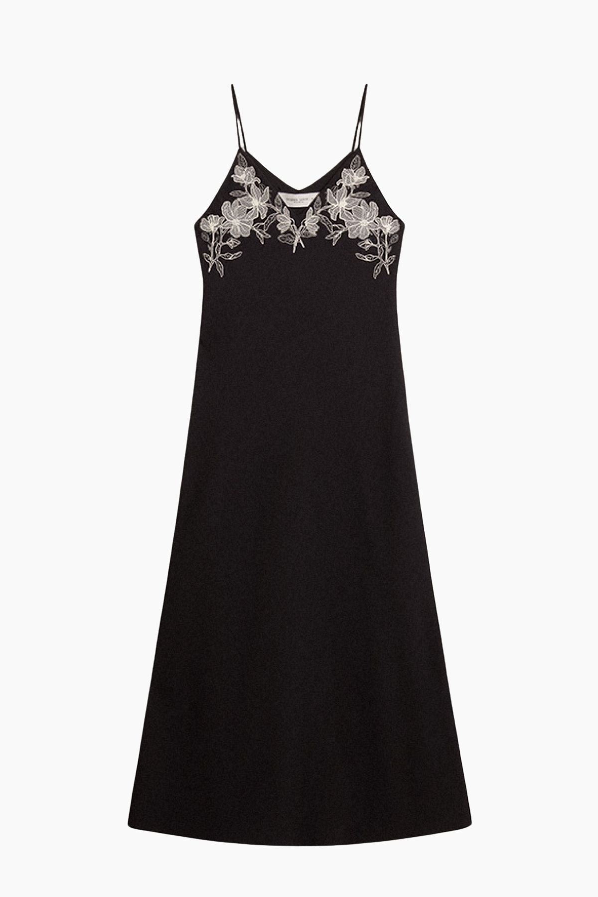 Golden Goose Embroidered Cami Maxi Dress Polar Night | tasweeq.om Fashion Store Golden Goose Embroidered Cami Maxi Dress Polar Night | tasweeq.om Fashion Store
