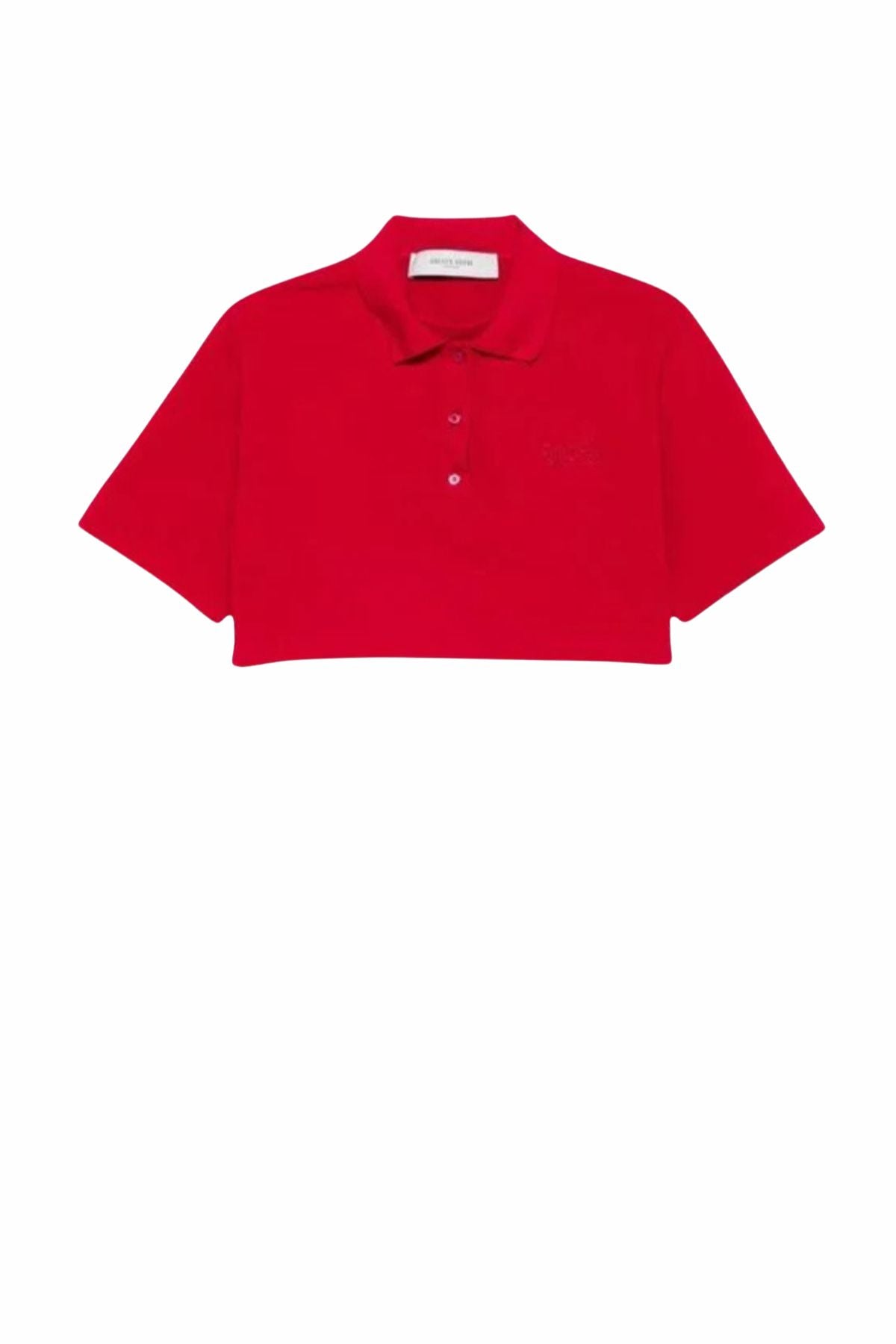 Golden Goose Medium Crop Polo - Haute Red