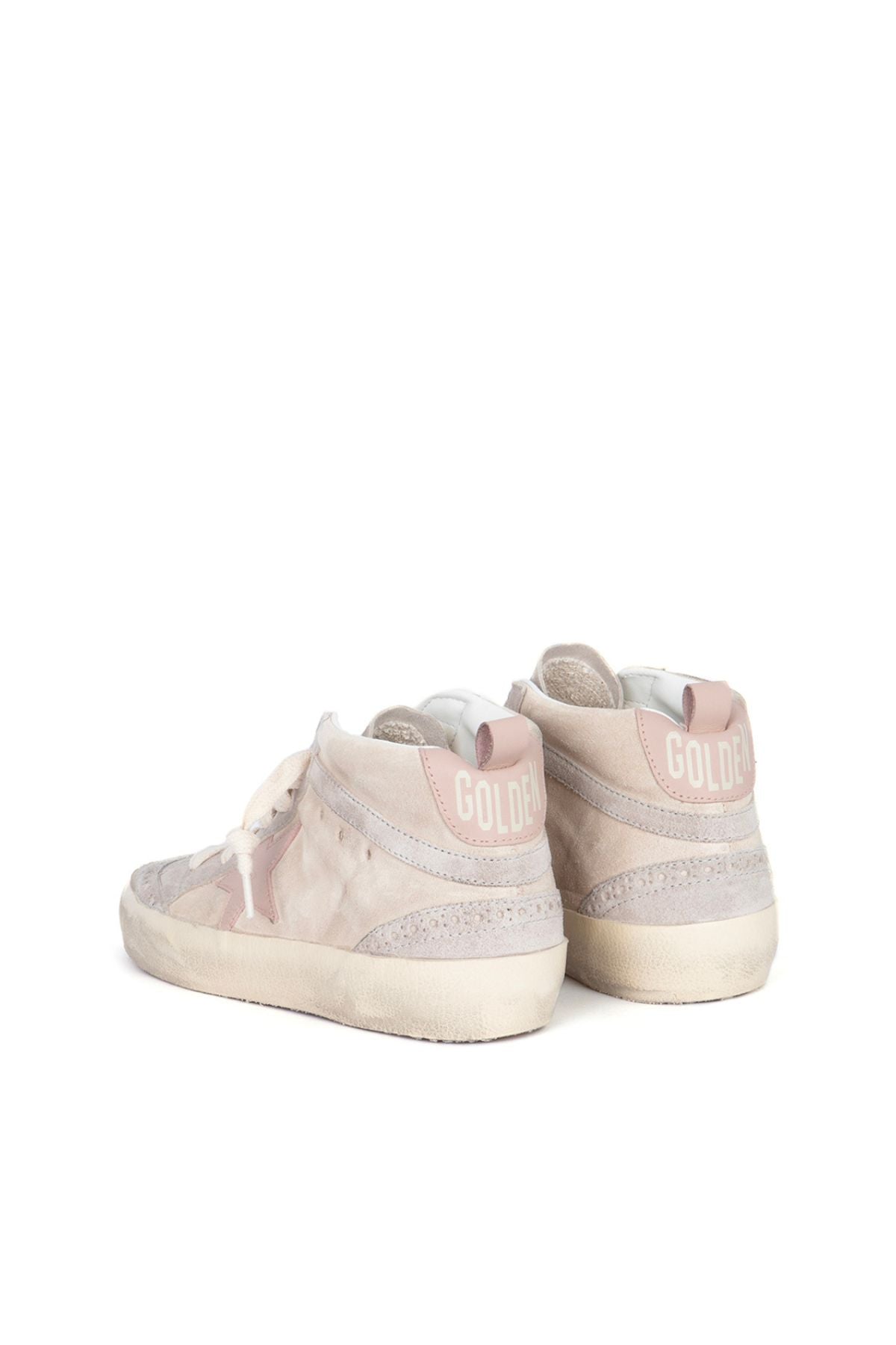 Golden Goose Mid Star Classic Suede - Beige/ Grey/ Rose Dust