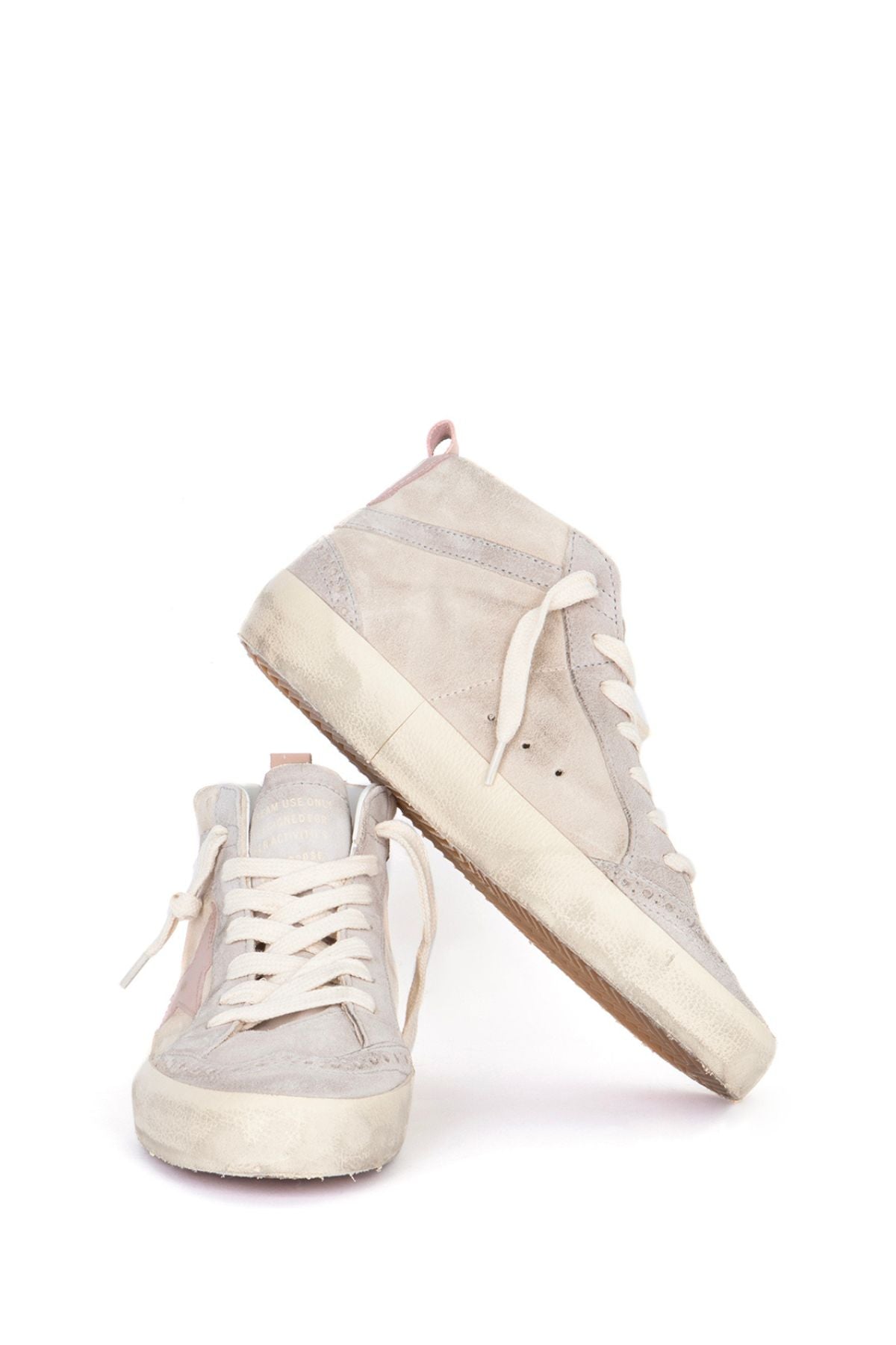 Golden Goose Mid Star Classic Suede - Beige/ Grey/ Rose Dust