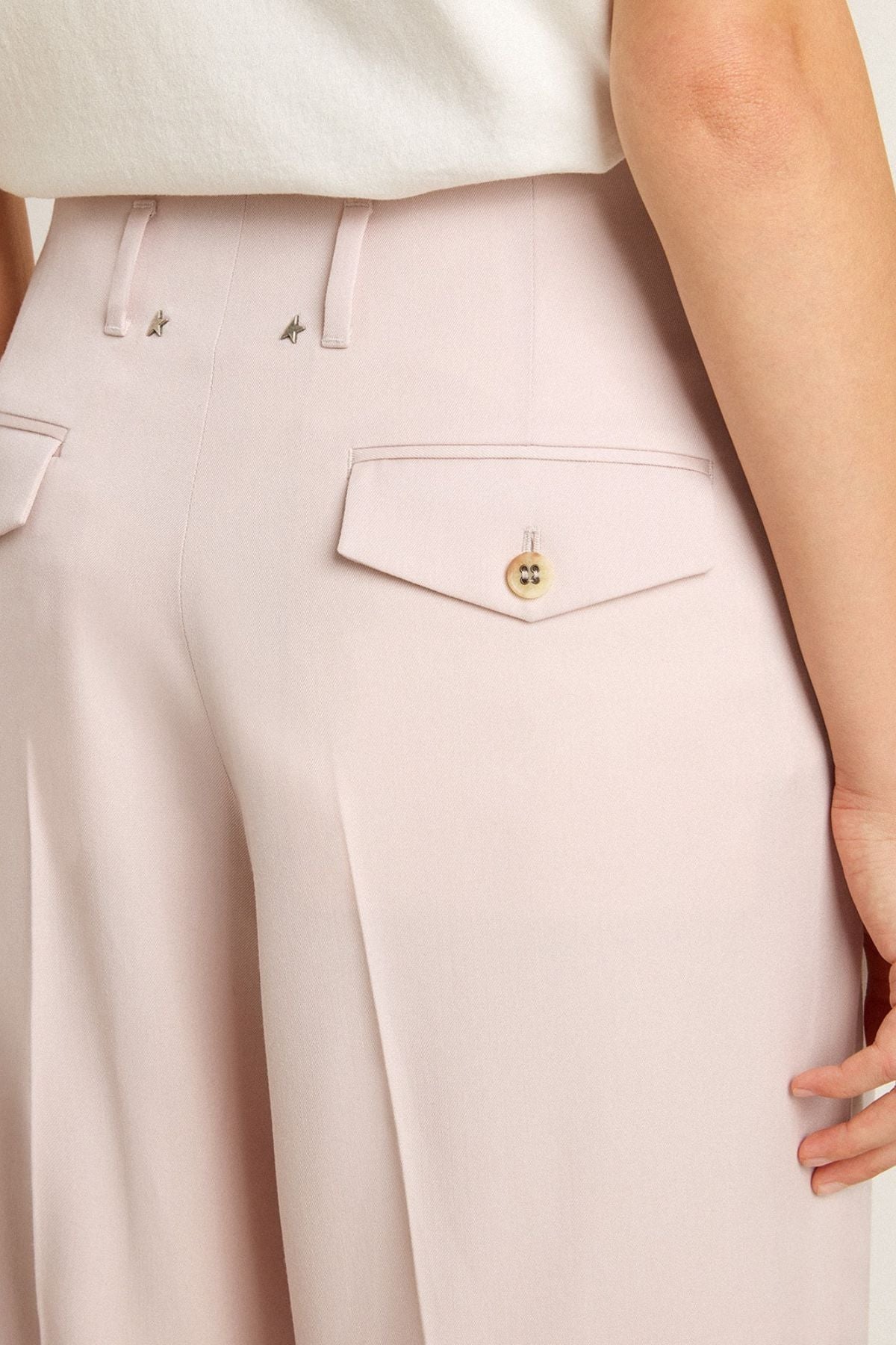 Golden Goose Pleated Flavia Pant - Shadow Grey