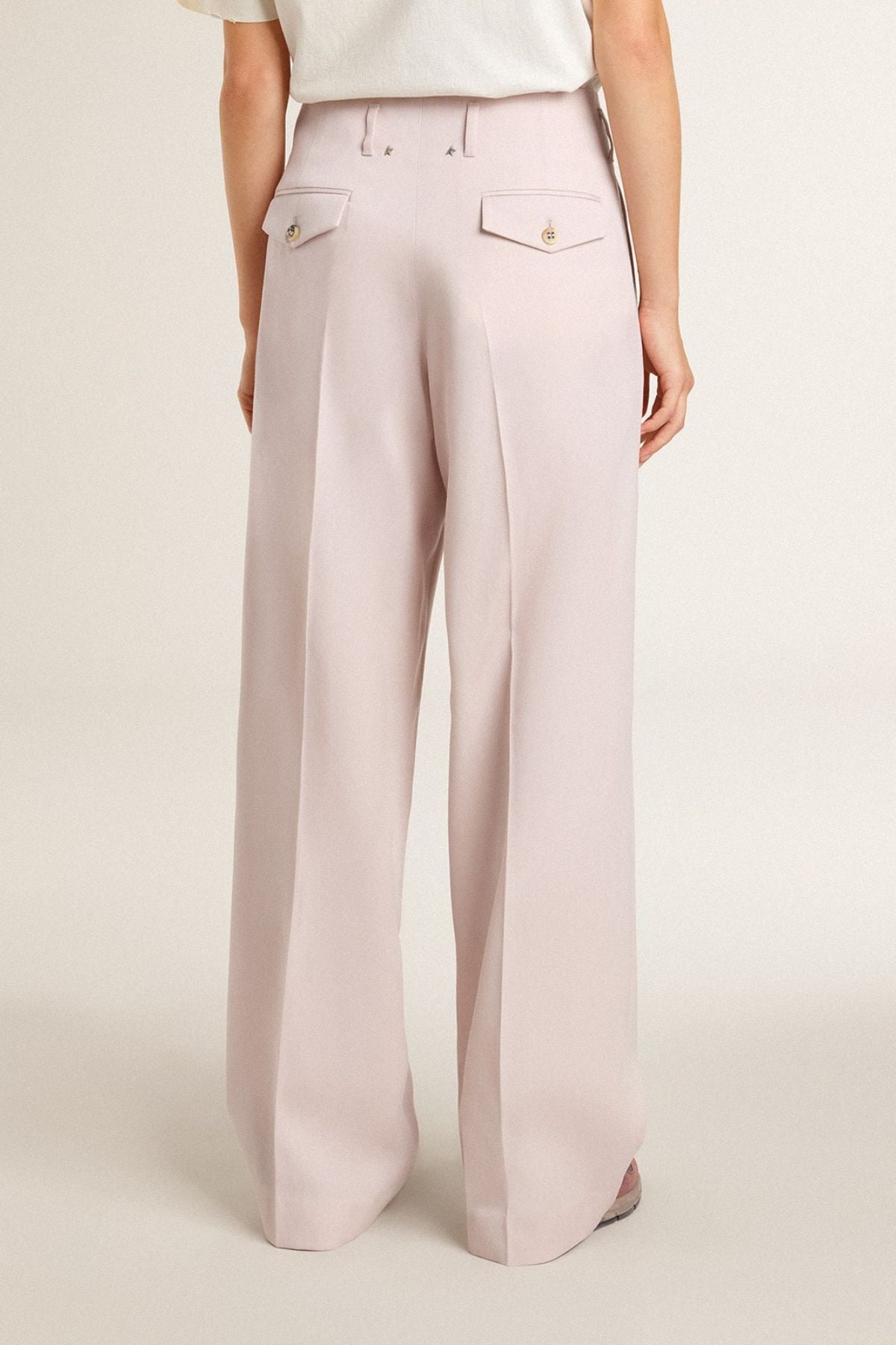 Golden Goose Pleated Flavia Pant - Shadow Grey