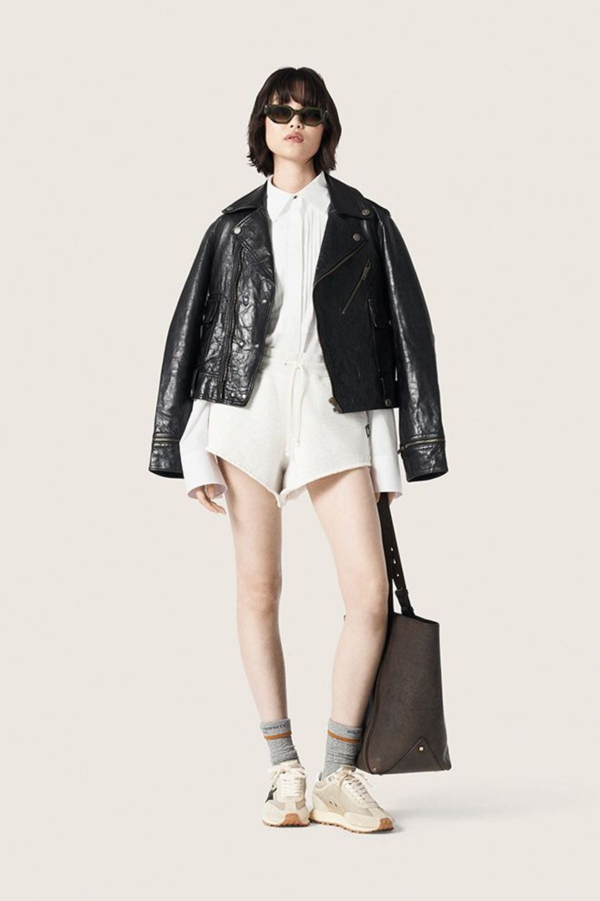 Golden Goose Running Marathon - Beige/ Black