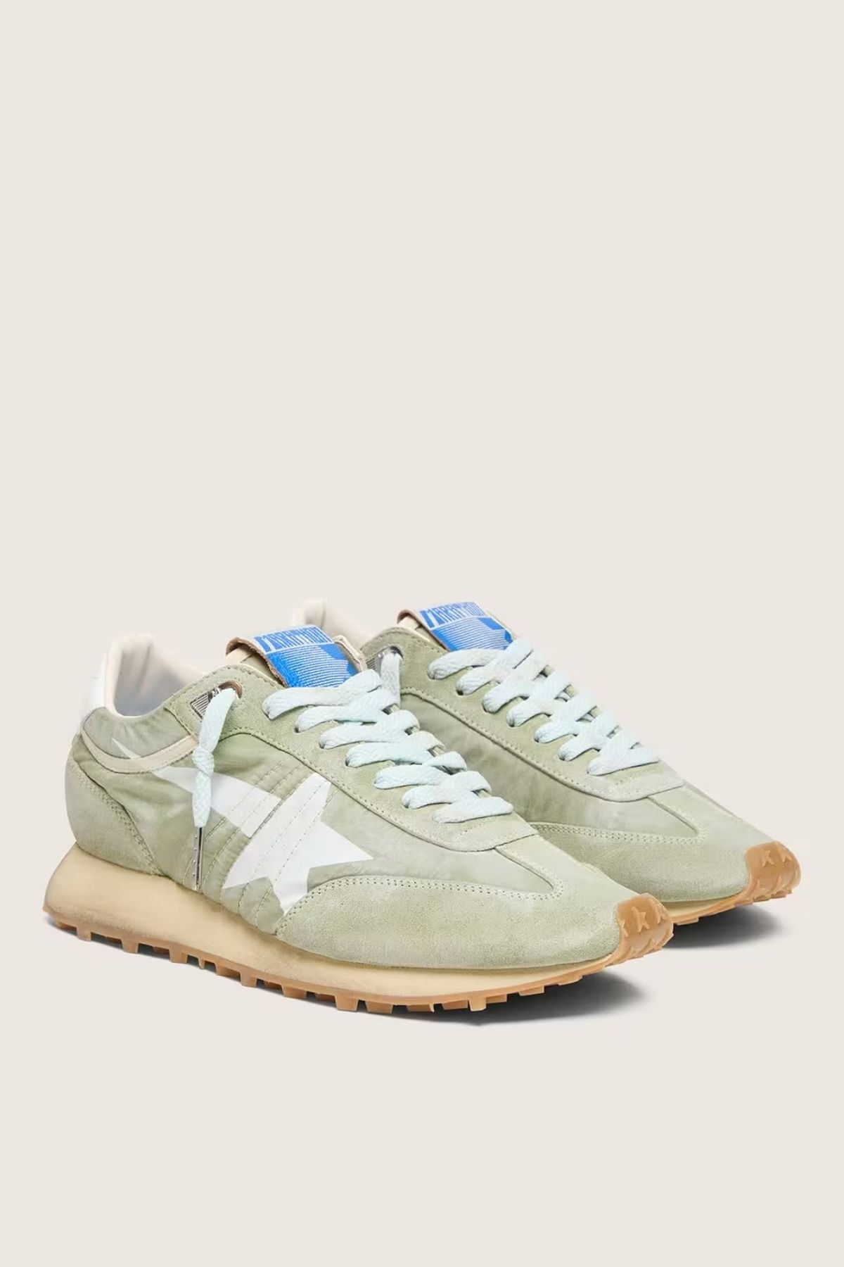 Golden Goose Running Marathon - Sage Green/ White