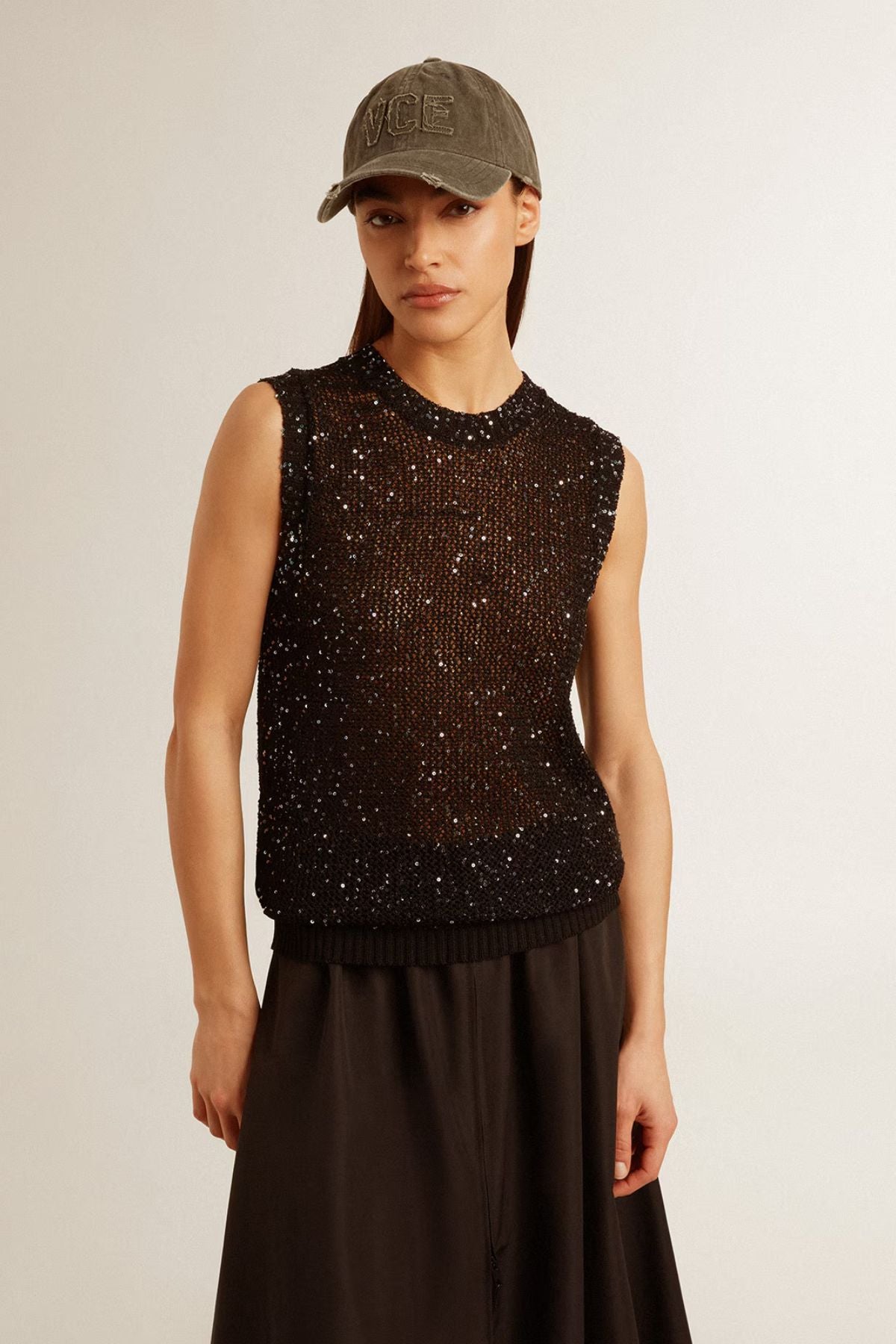 golden-goose-sequin-knit-mesh-tank-top-black
