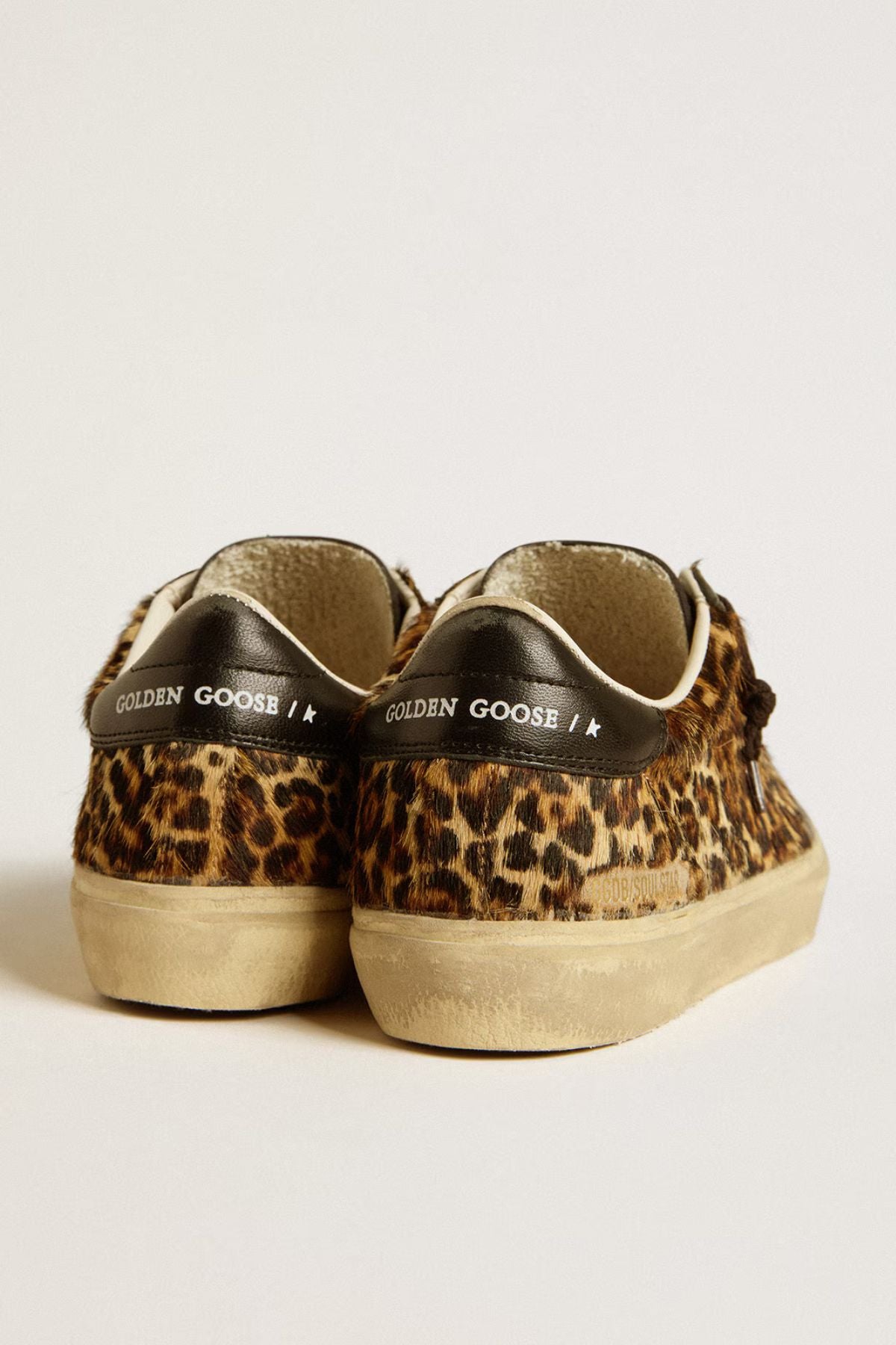 Golden Goose Soul Star Horsy Leopard - Beige Brown Black Leo
