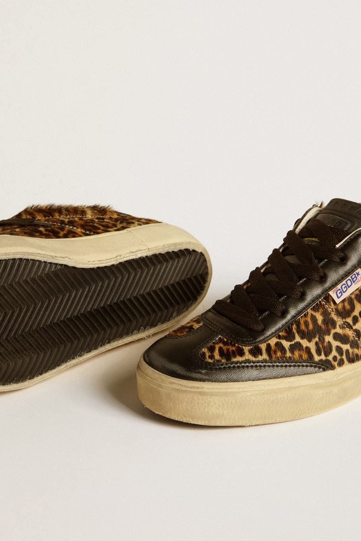 Golden Goose Soul Star Horsy Leopard - Beige Brown Black Leo