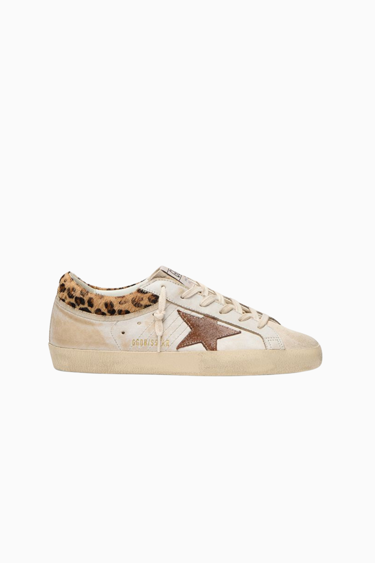 Golden Goose Super Star Leather - White Beige/ Seed Pearl/ Brick Red