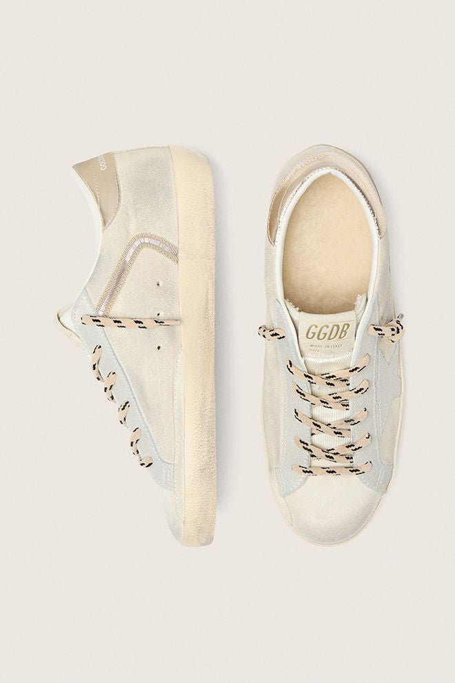 Golden Goose Super Star Suede - Beige/ Platinum