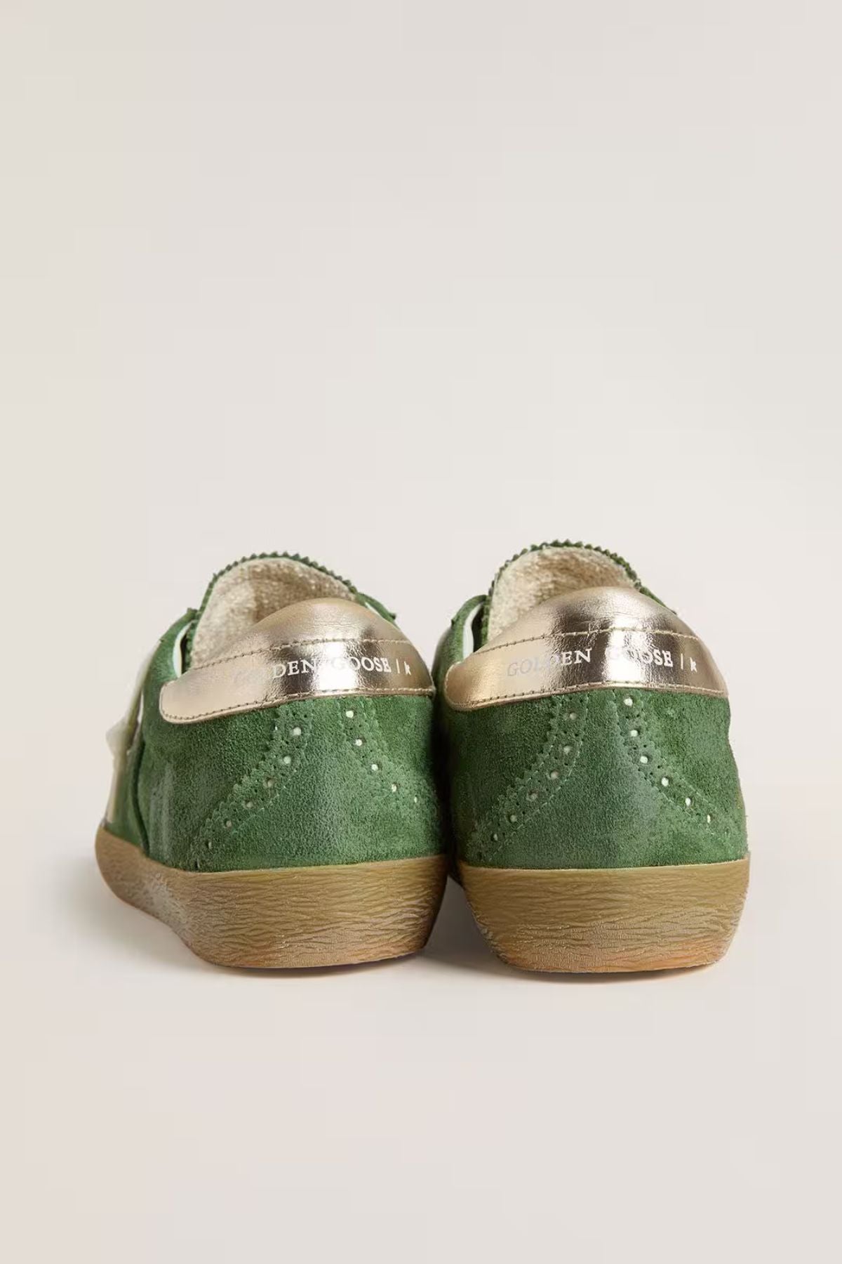 Golden Goose Super Star Suede - Green/ White