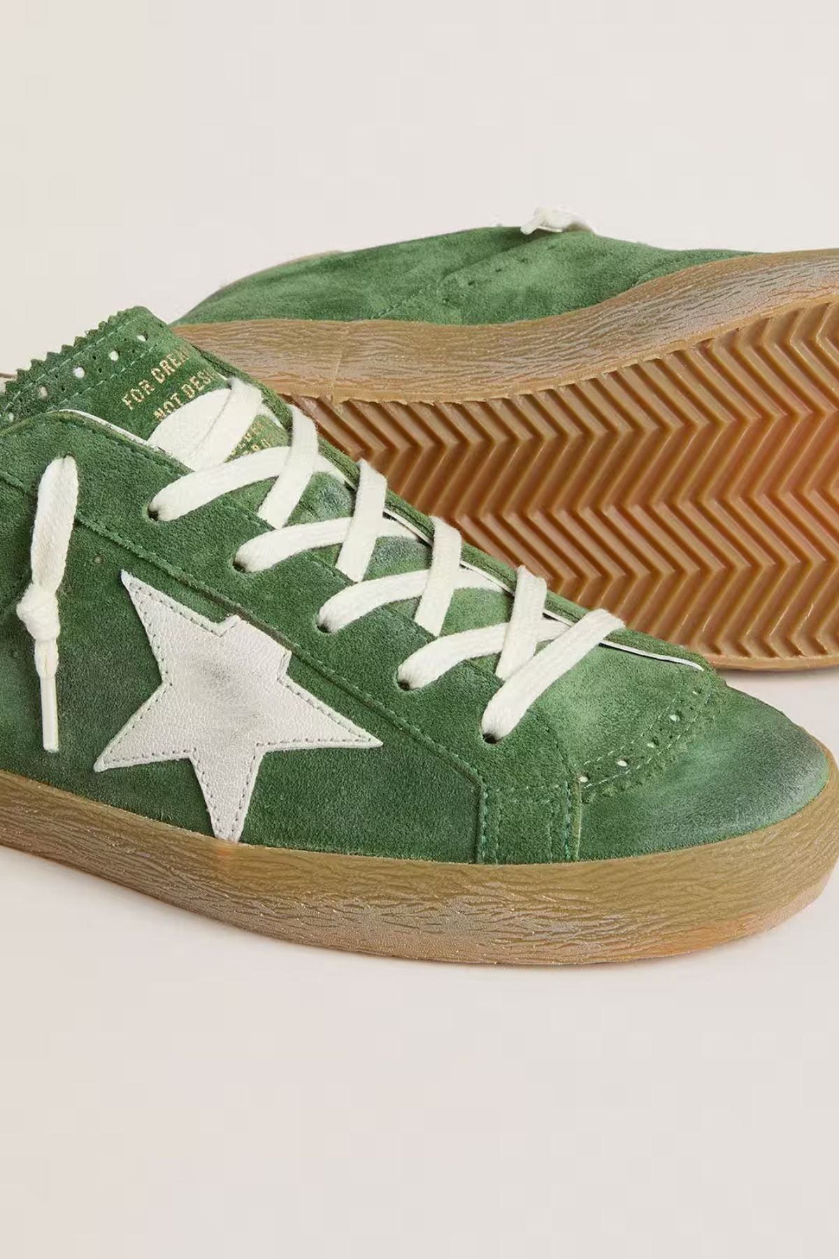 Golden Goose Super Star Suede - Green/ White