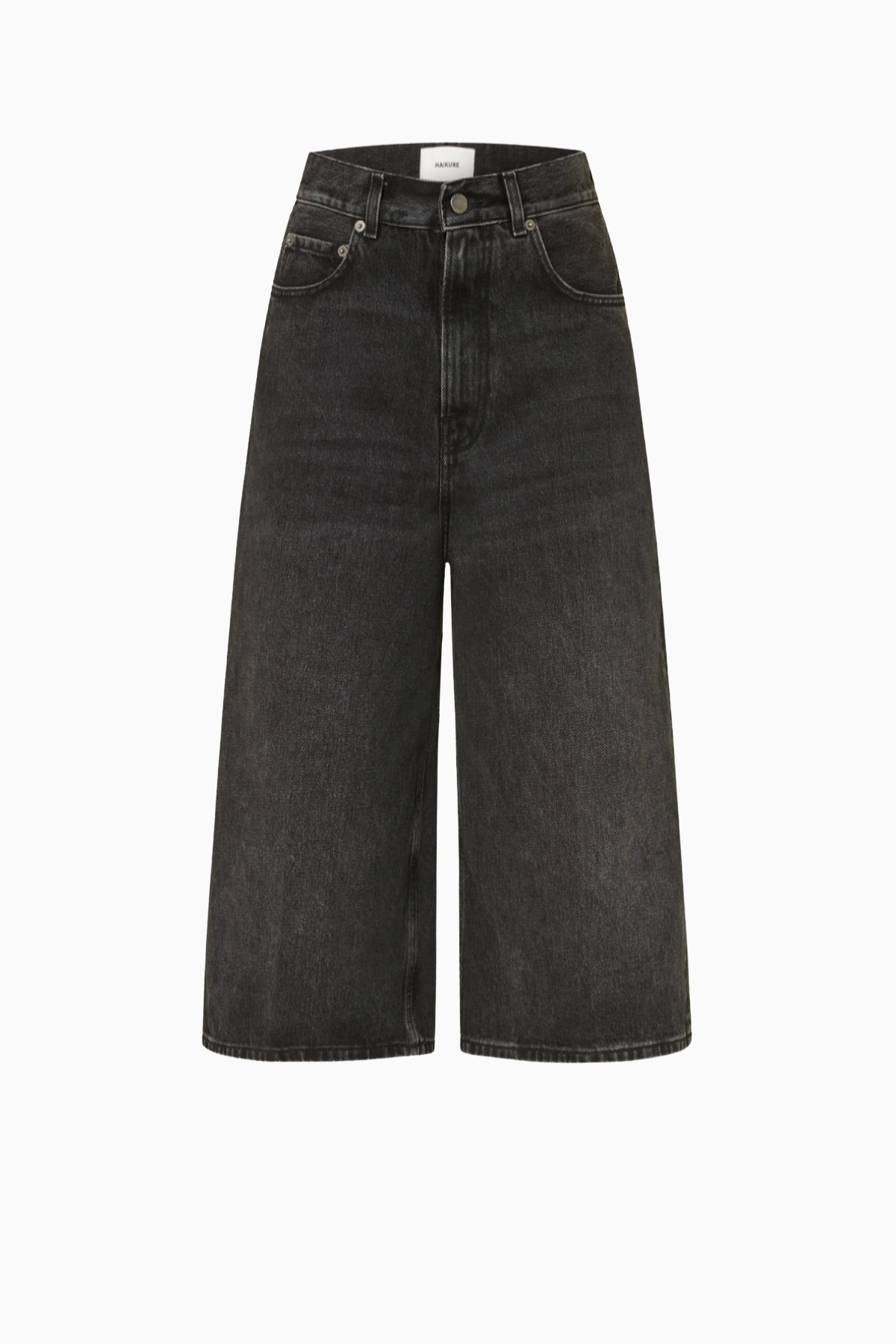 Haikure Belle Denim Culotte - Mid Black