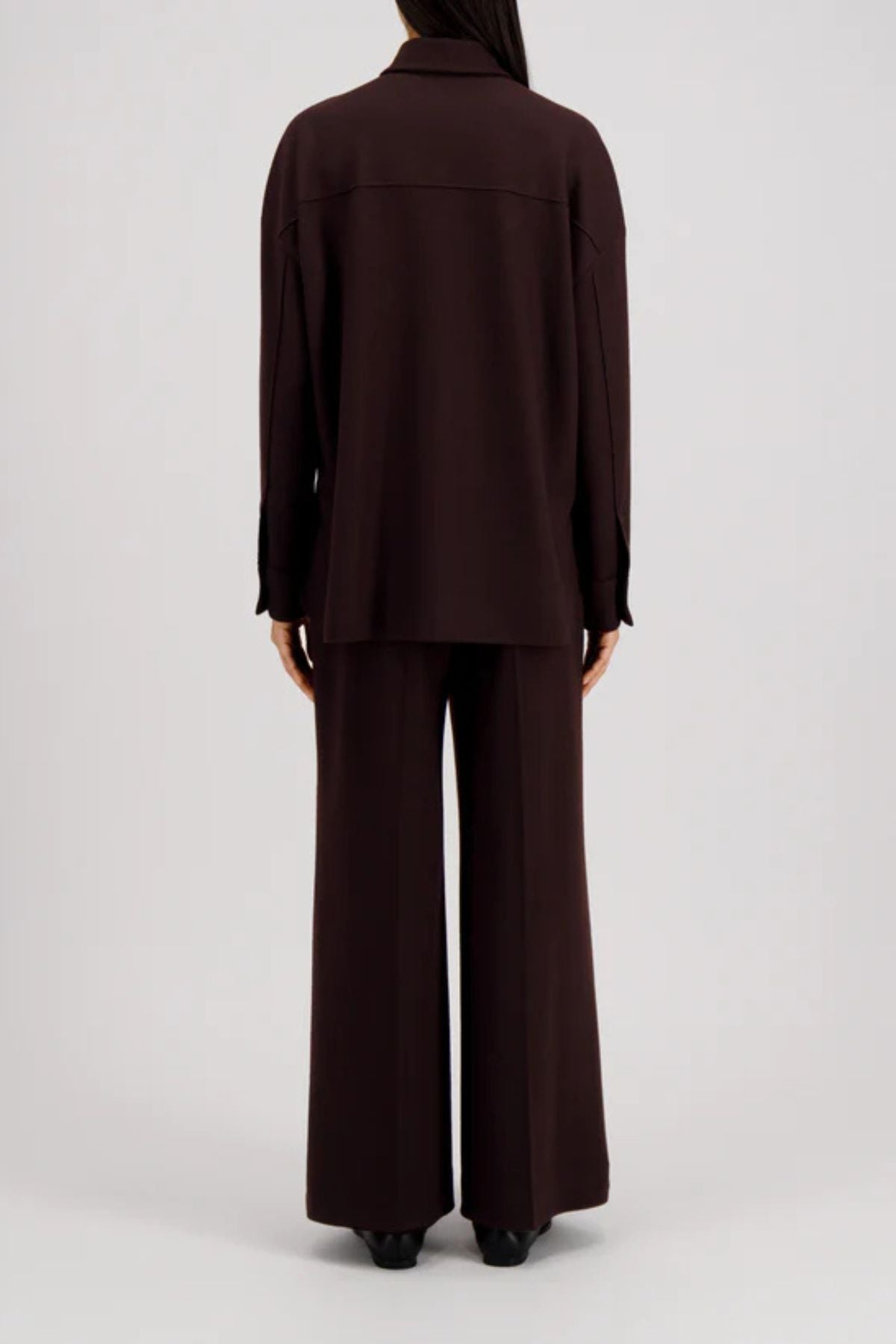 Harris Wharf Women Oversized Shirt - Bordeaux