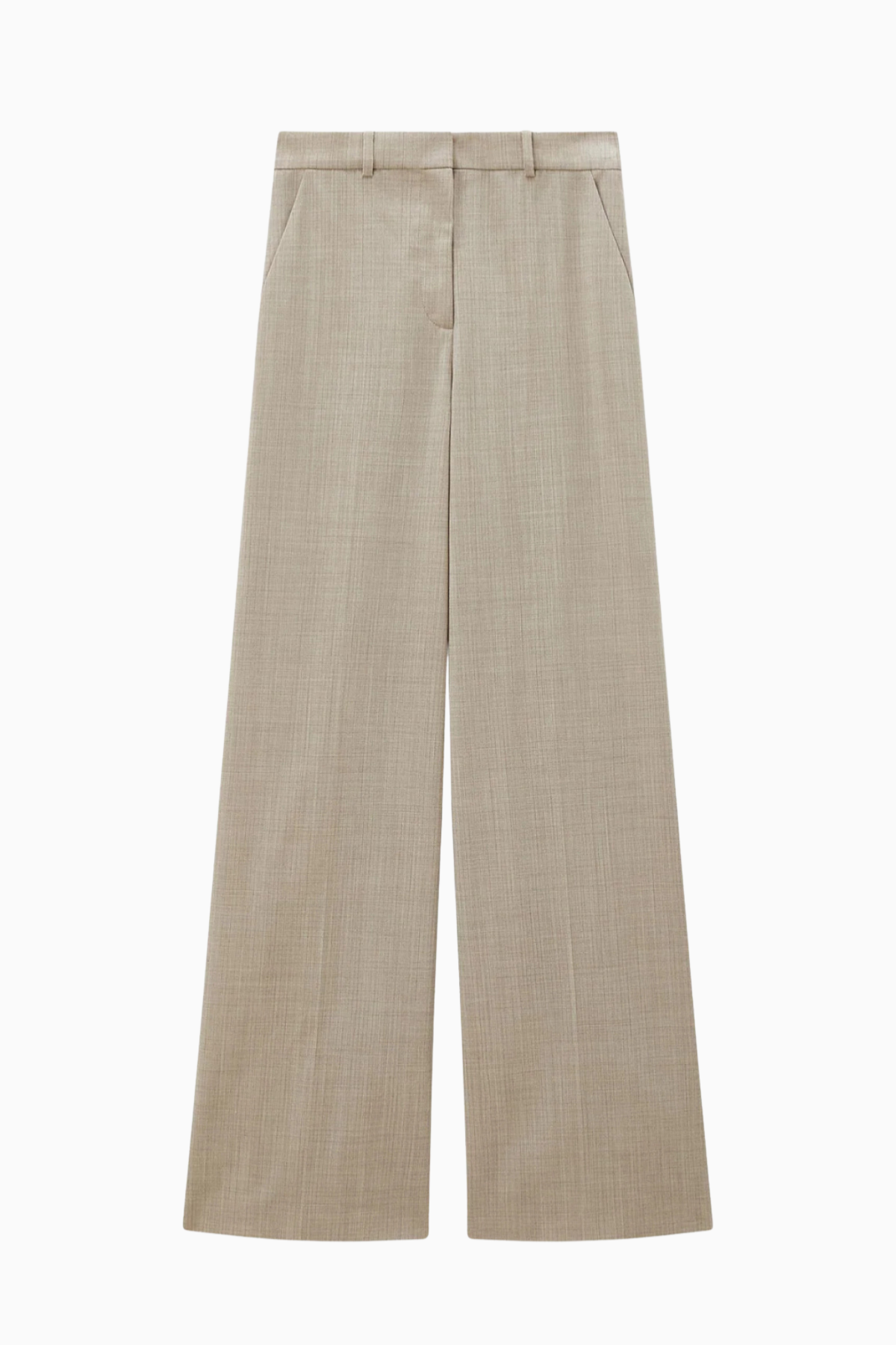 Joseph Alana Melange Wool Trouser - Affogatto